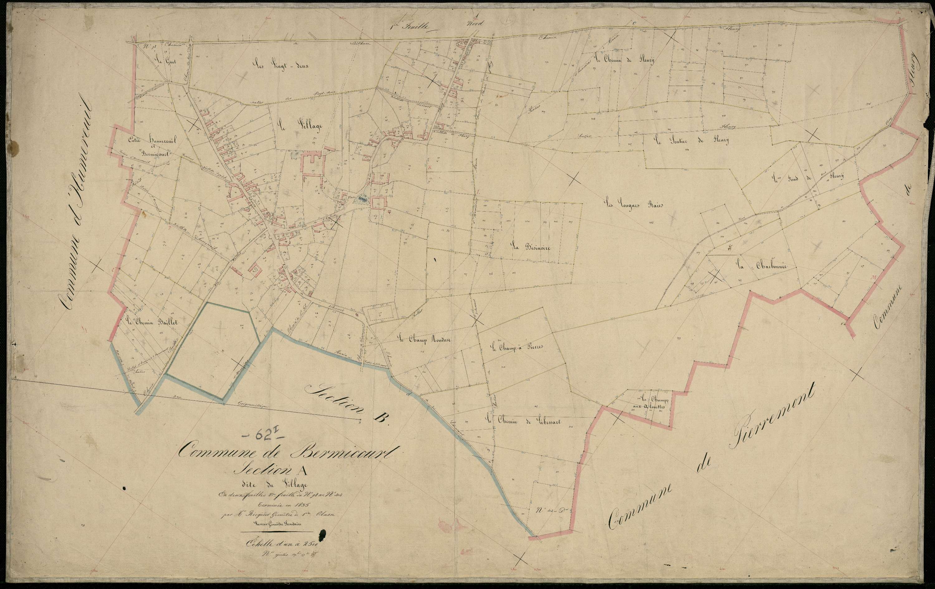 Bermicourt - Section A, 2e feuille