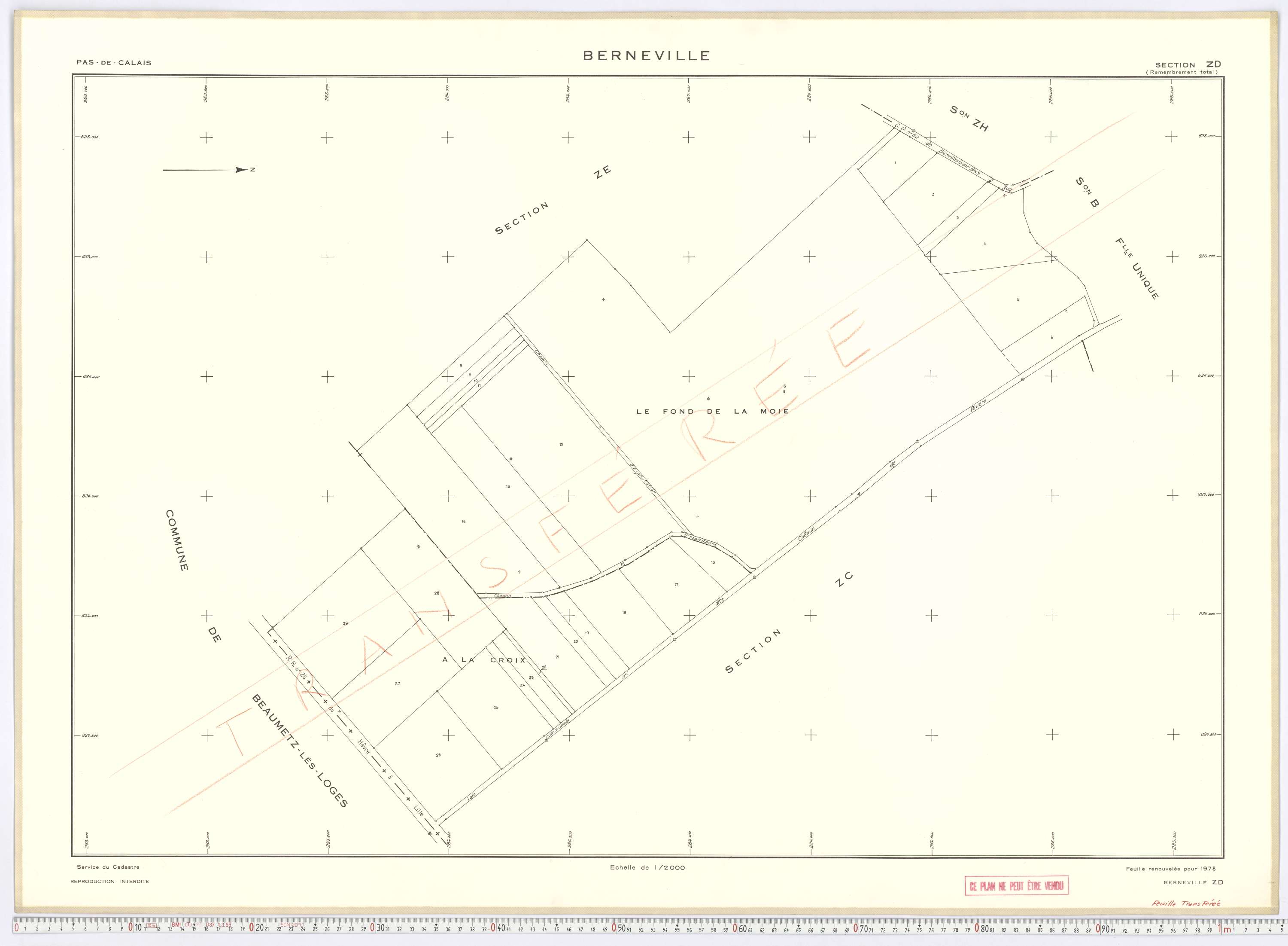 Berneville - Section ZD.
