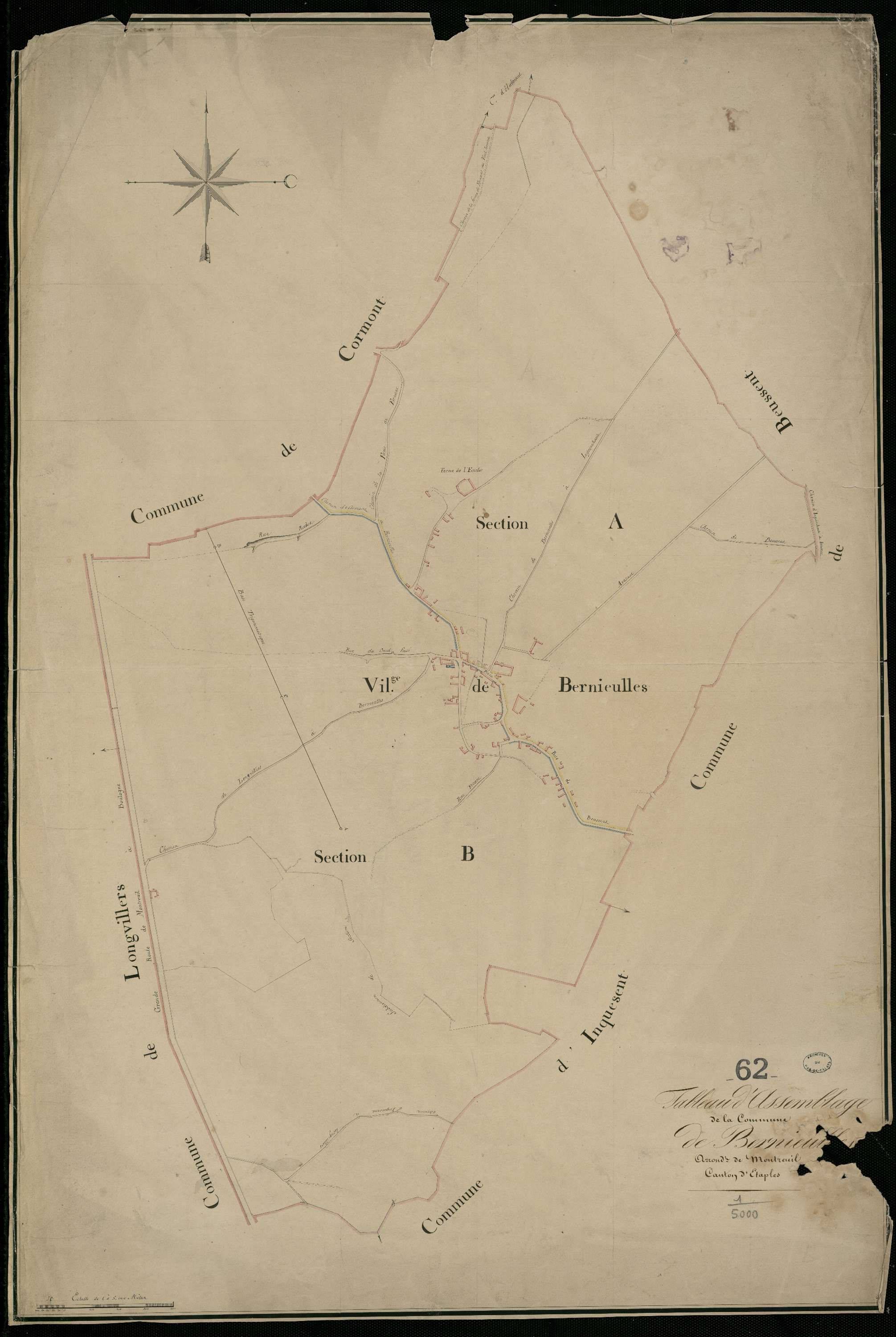Bernieulles - Tableau d'assemblage