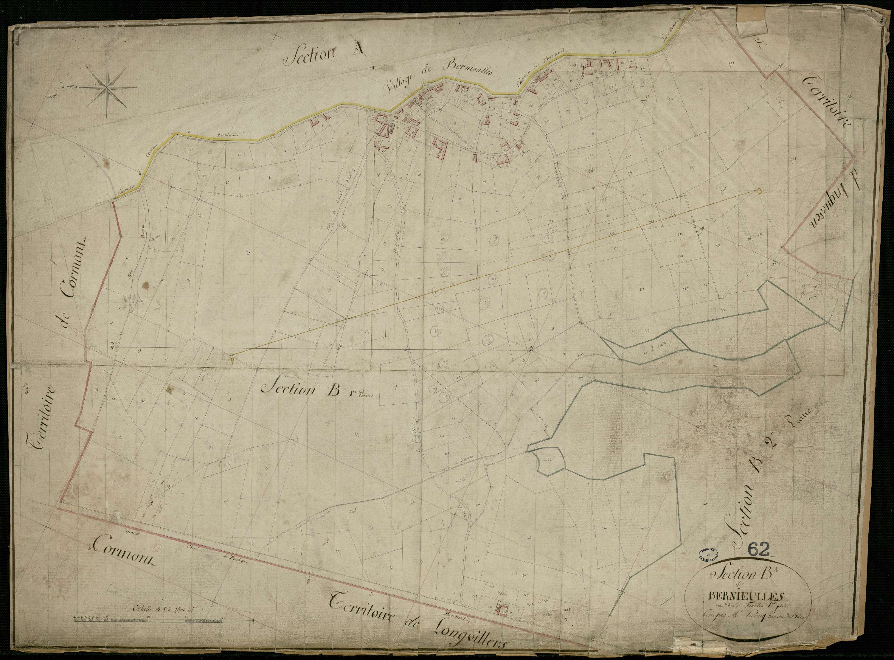 Bernieulles - Section B, 1re feuille