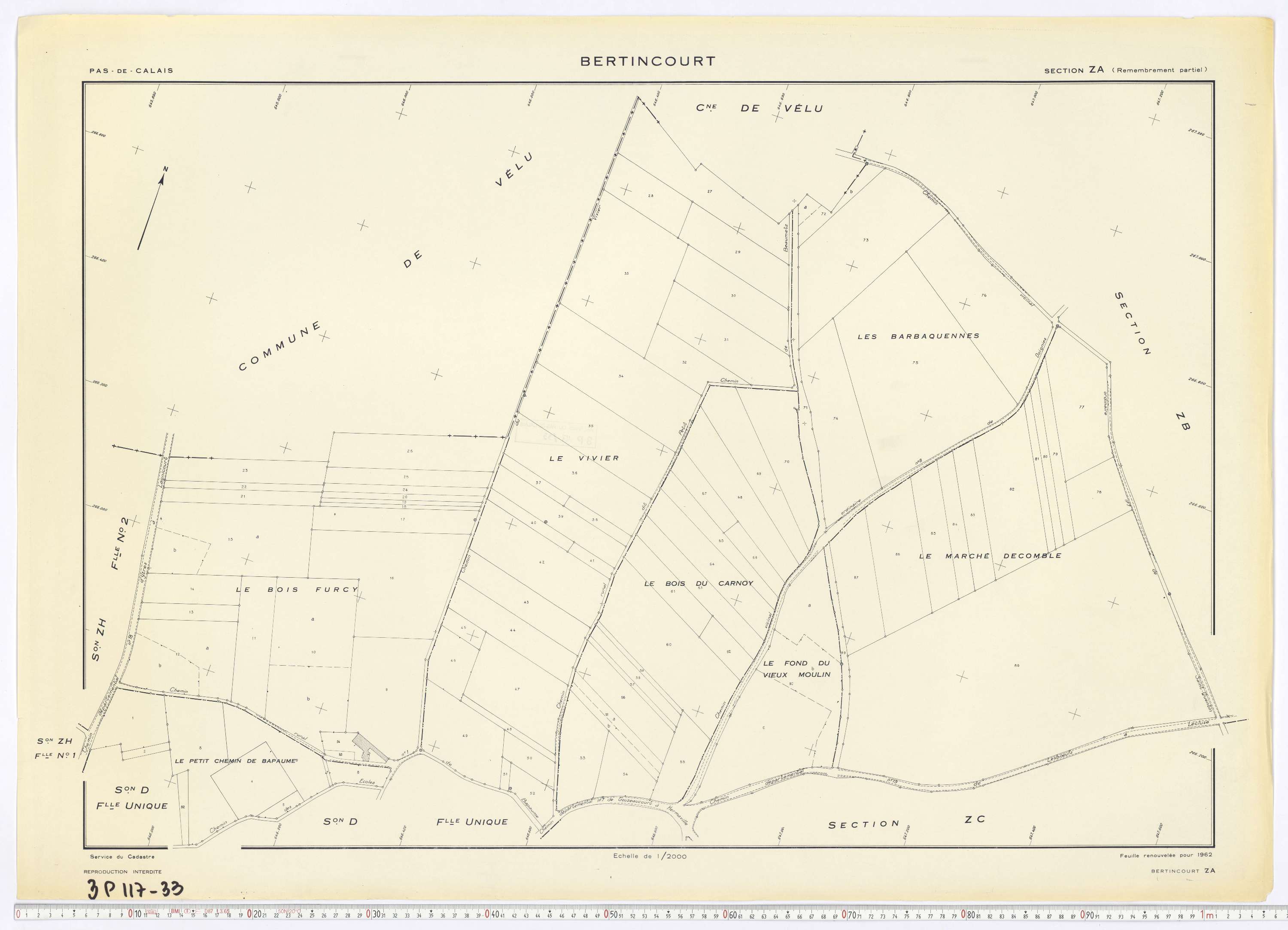 Bertincourt - Section ZA.
