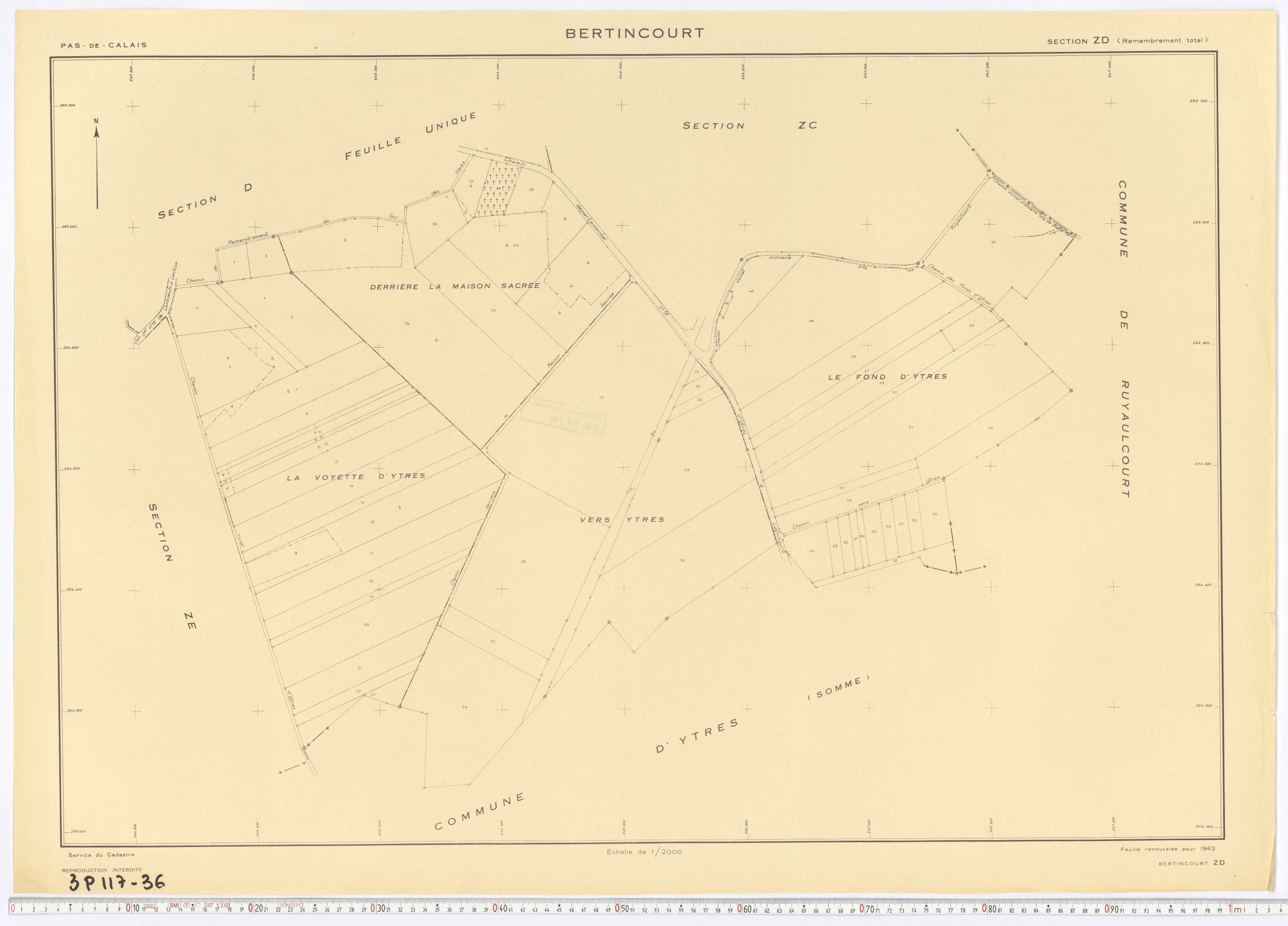 Bertincourt - Section ZD.
