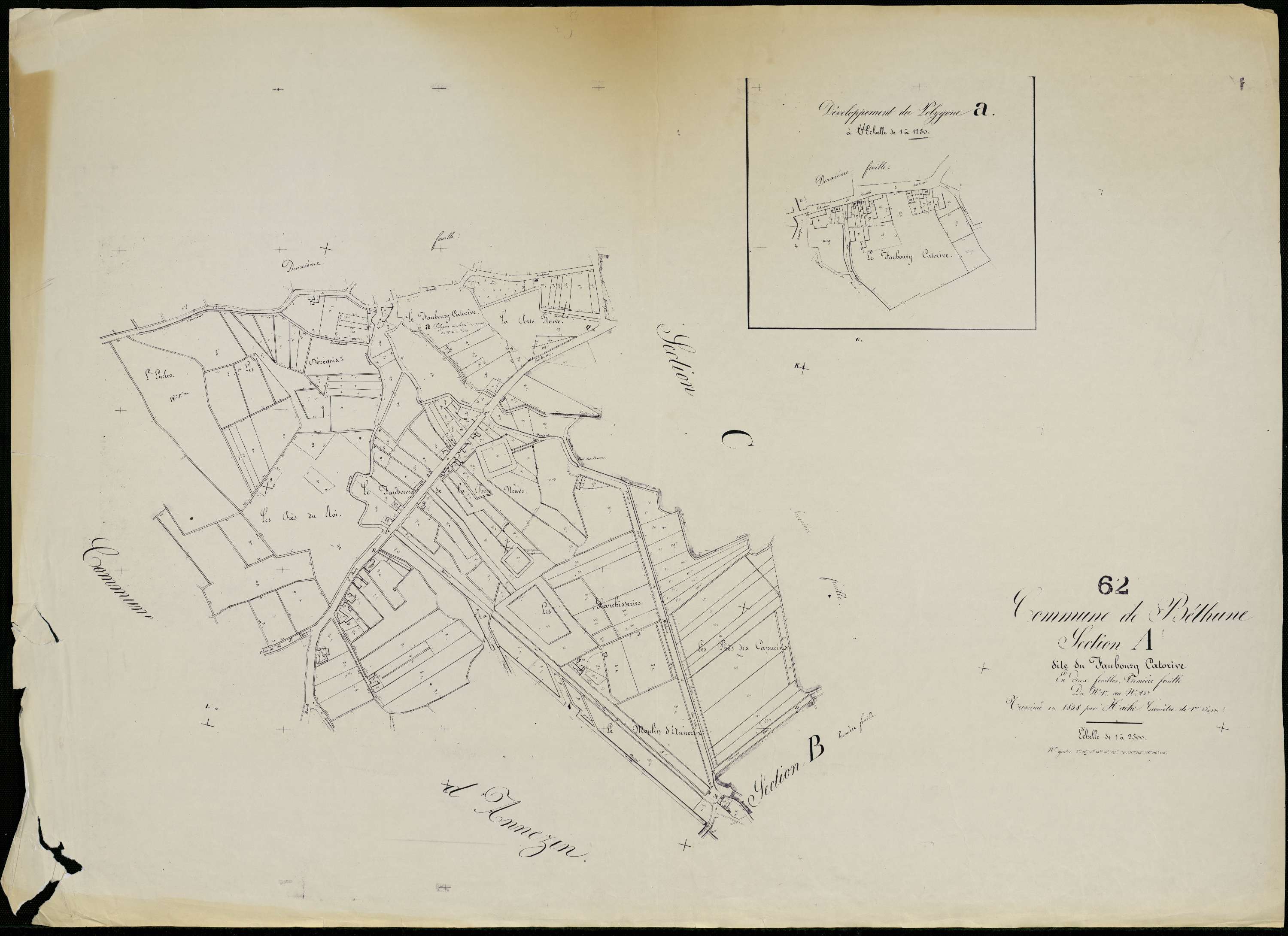 Béthune - Section A, 1re feuille