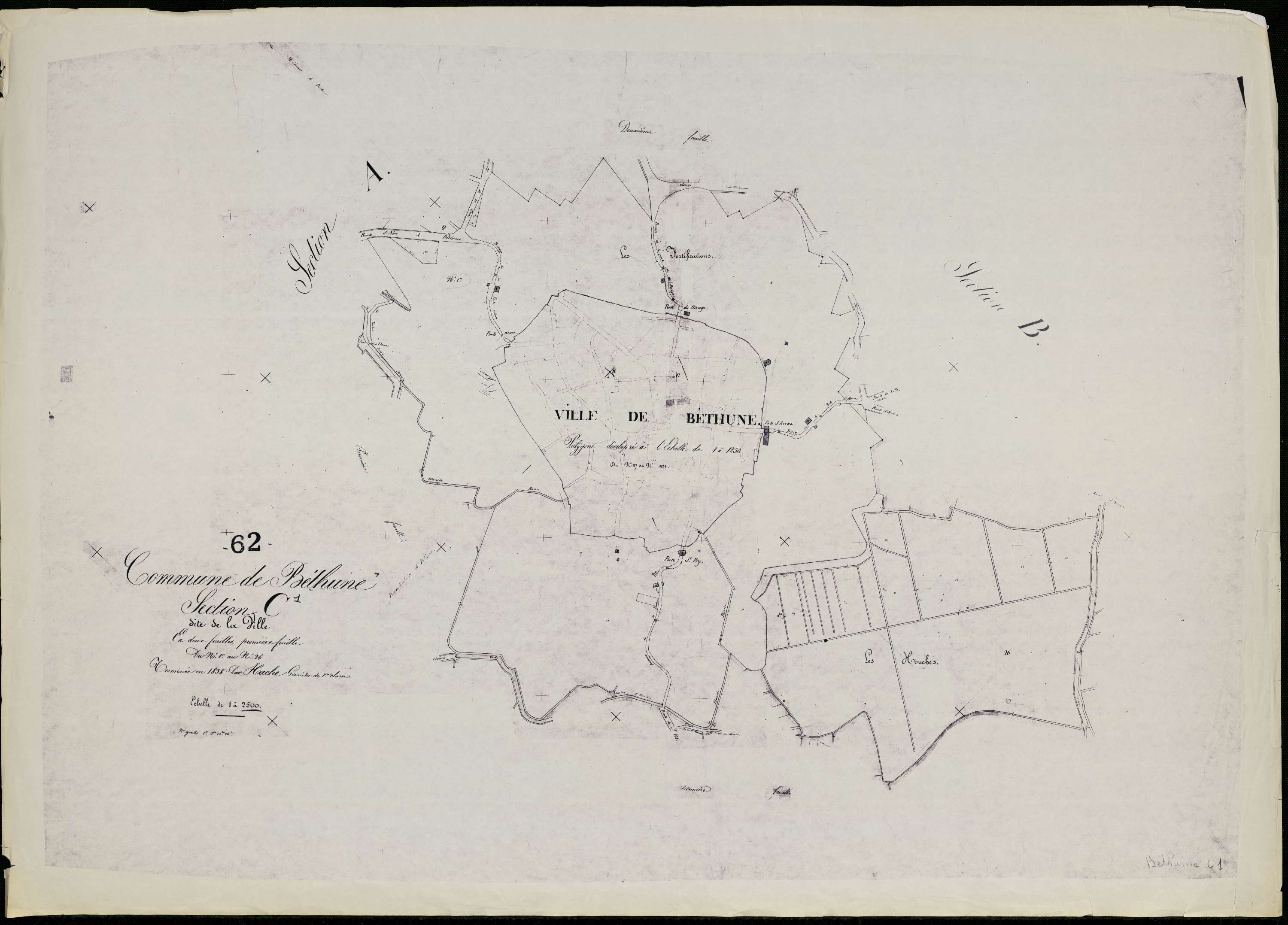 Béthune - Section C, 1re feuille