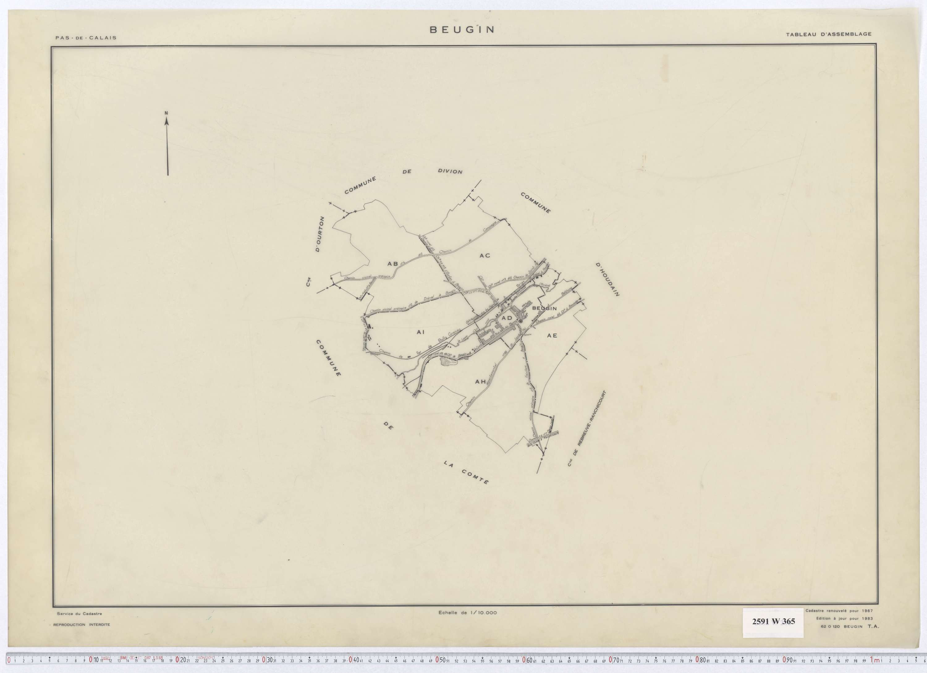 Beugin - Tableau d'assemblage.