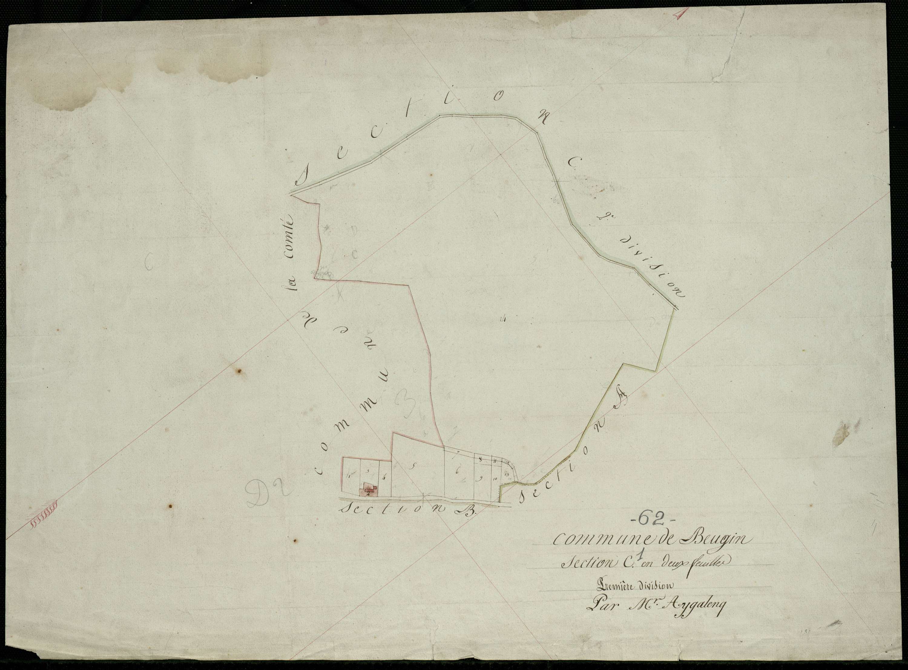Beugin - Section C, 1re feuille