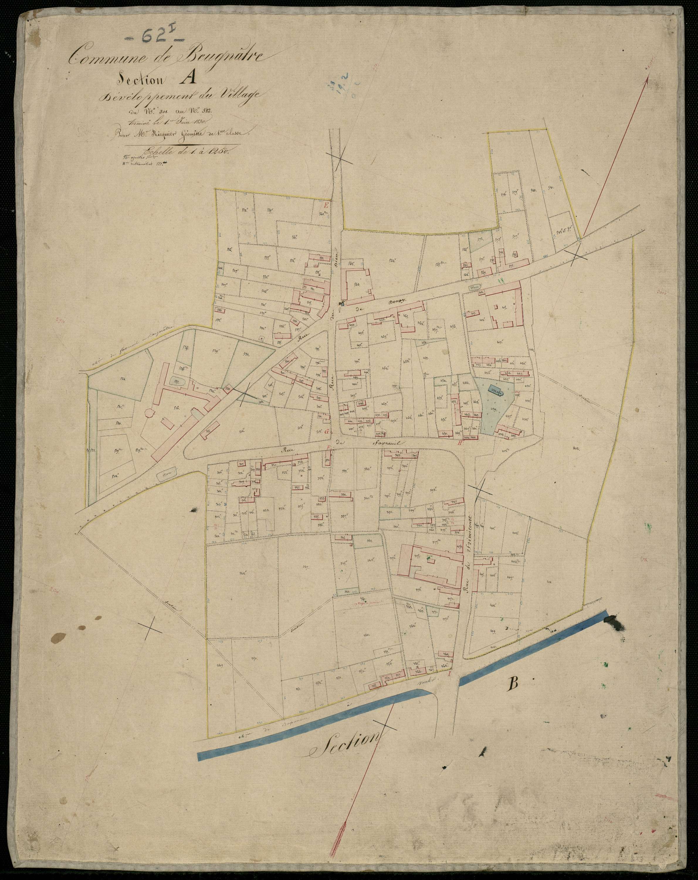 Beugnâtre - Section A, 2e feuille