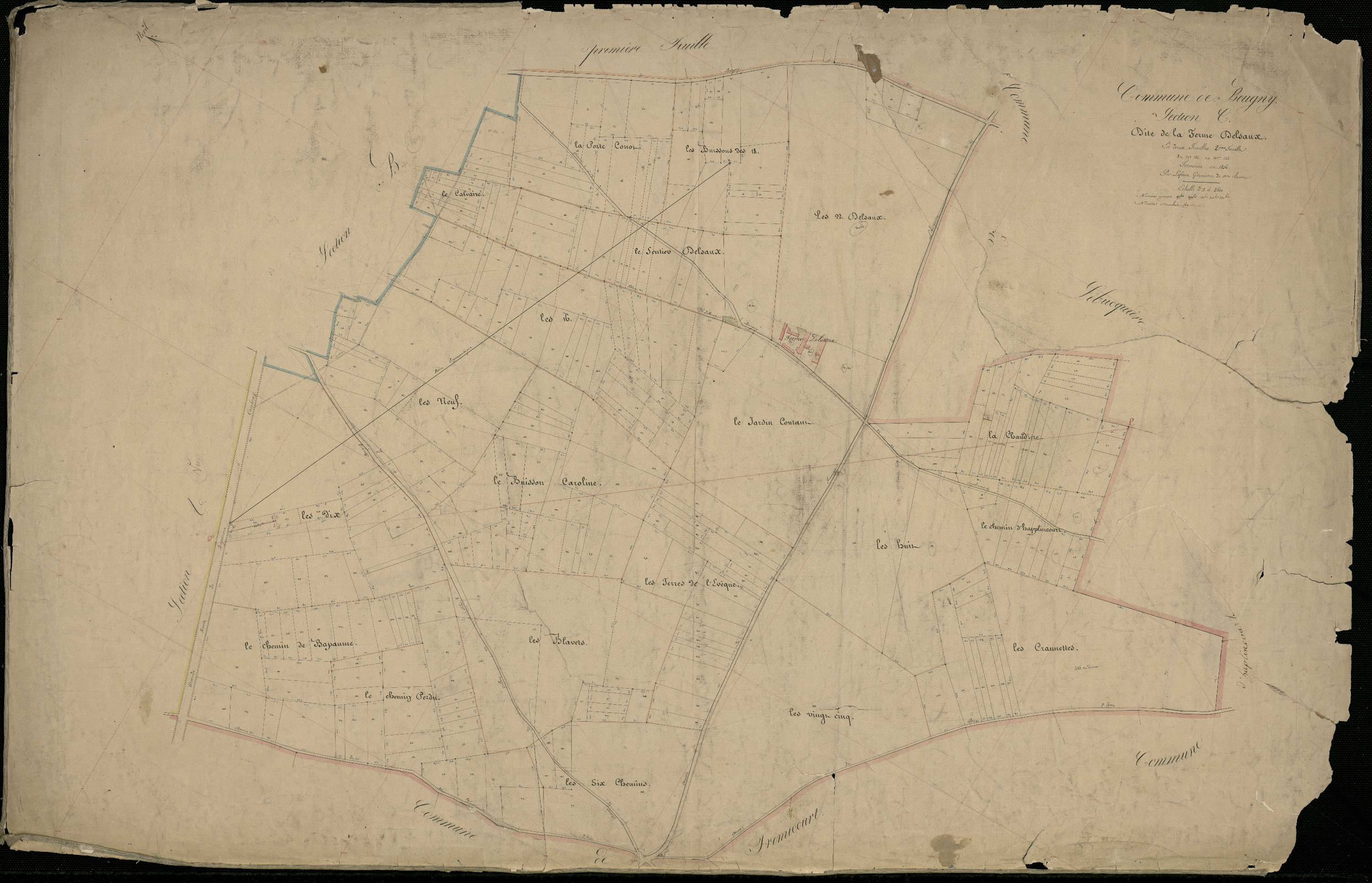 Beugny - Section C, 2e feuille