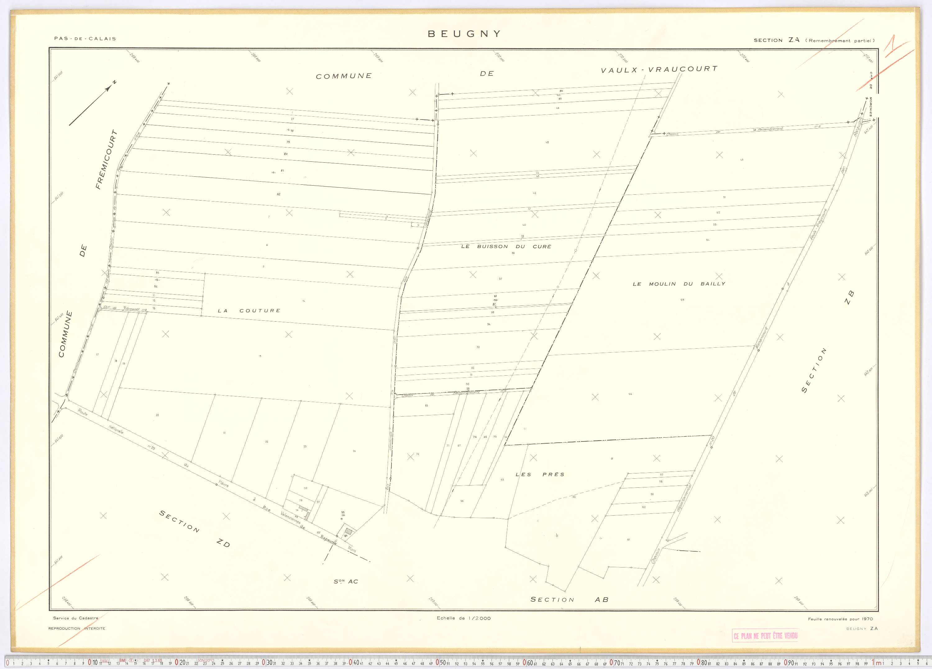 Beugny - Section ZA.