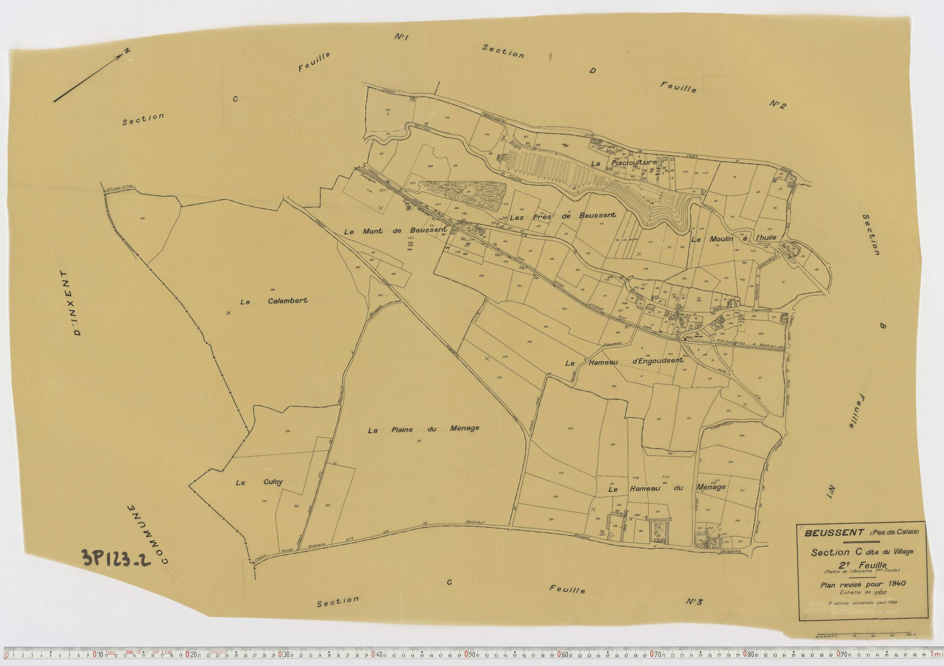Beussent - Section C, feuille 2.