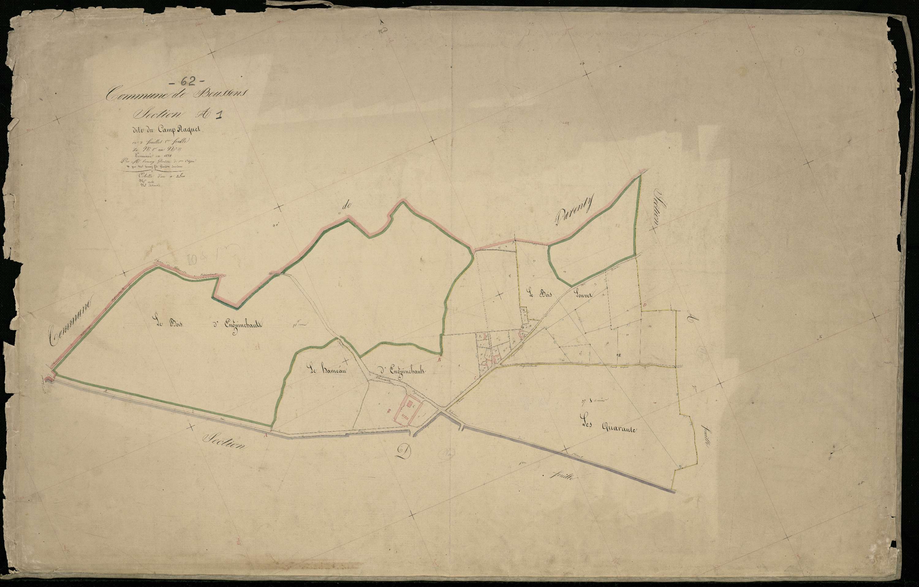 Beussent - Section A, 1re feuille