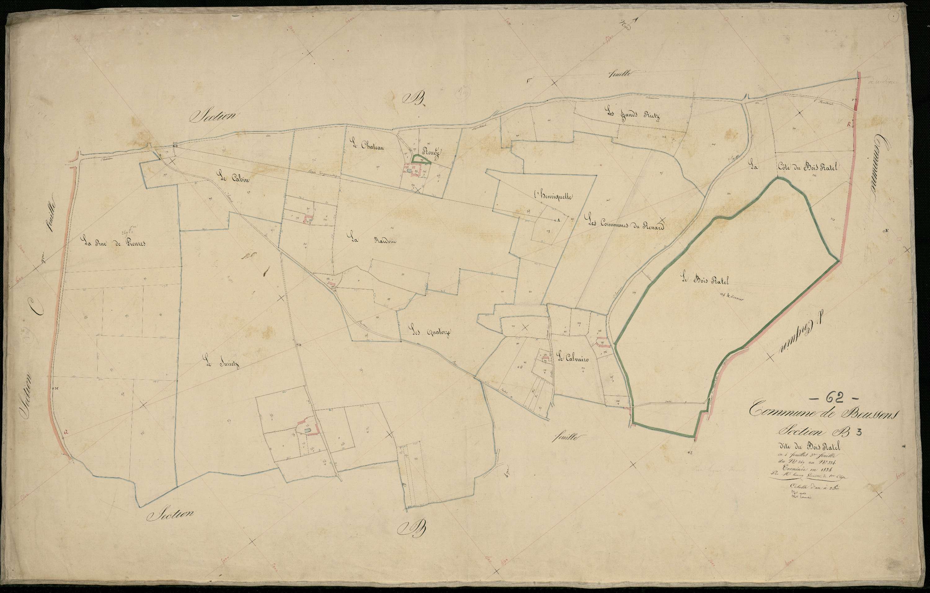 Beussent - Section B, 3e feuille