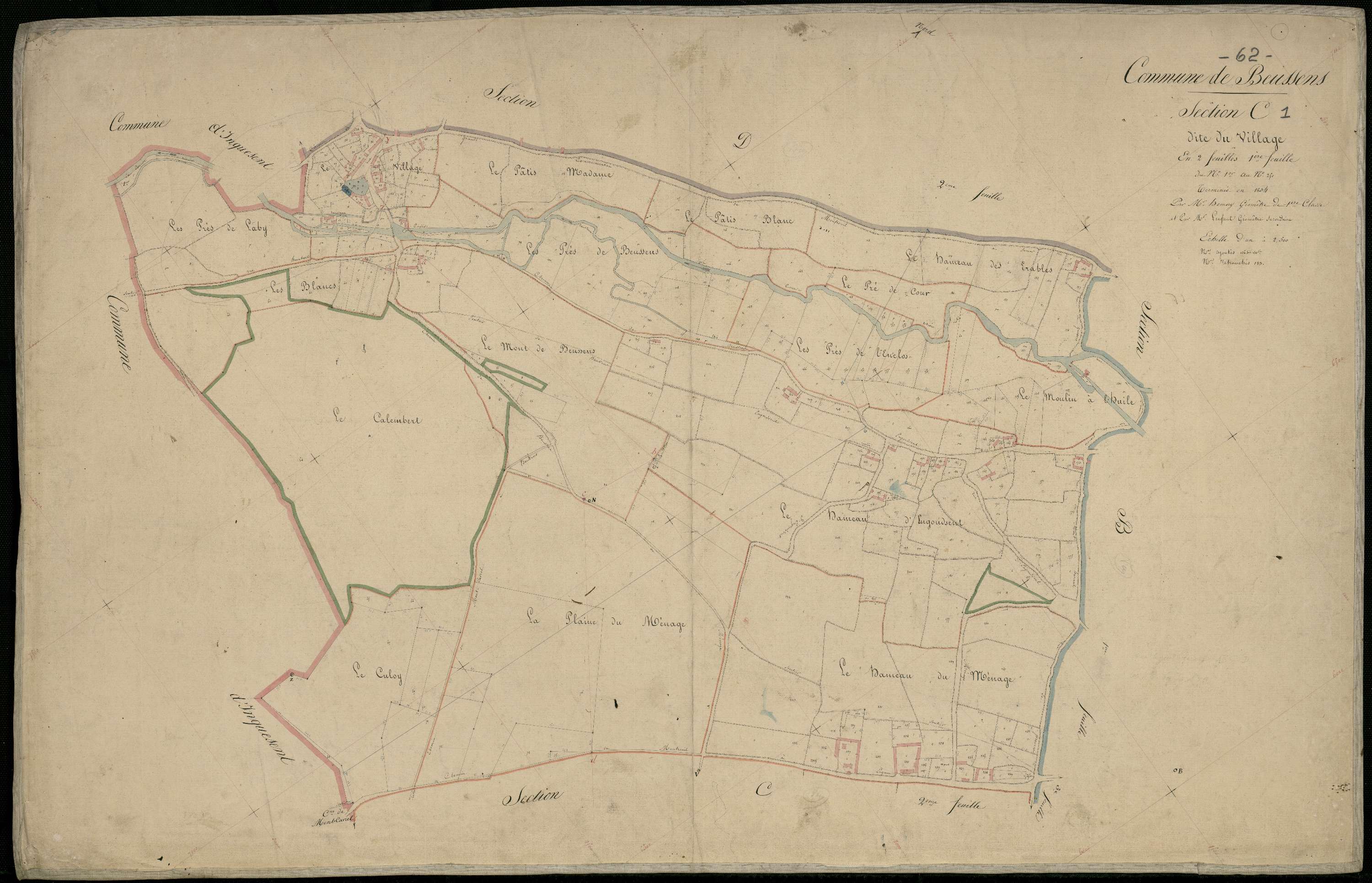 Beussent - Section C, 1re feuille