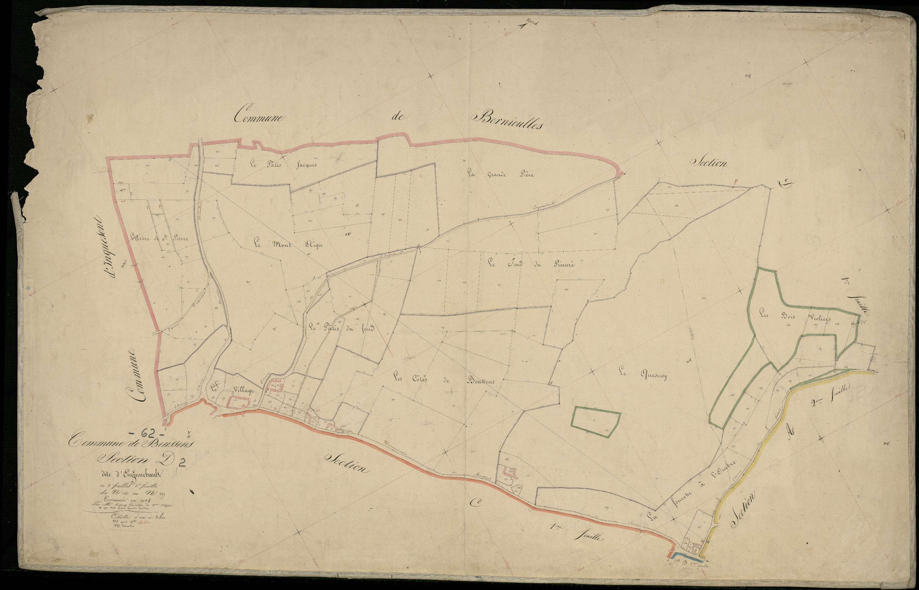 Beussent - Section D, 2e feuille