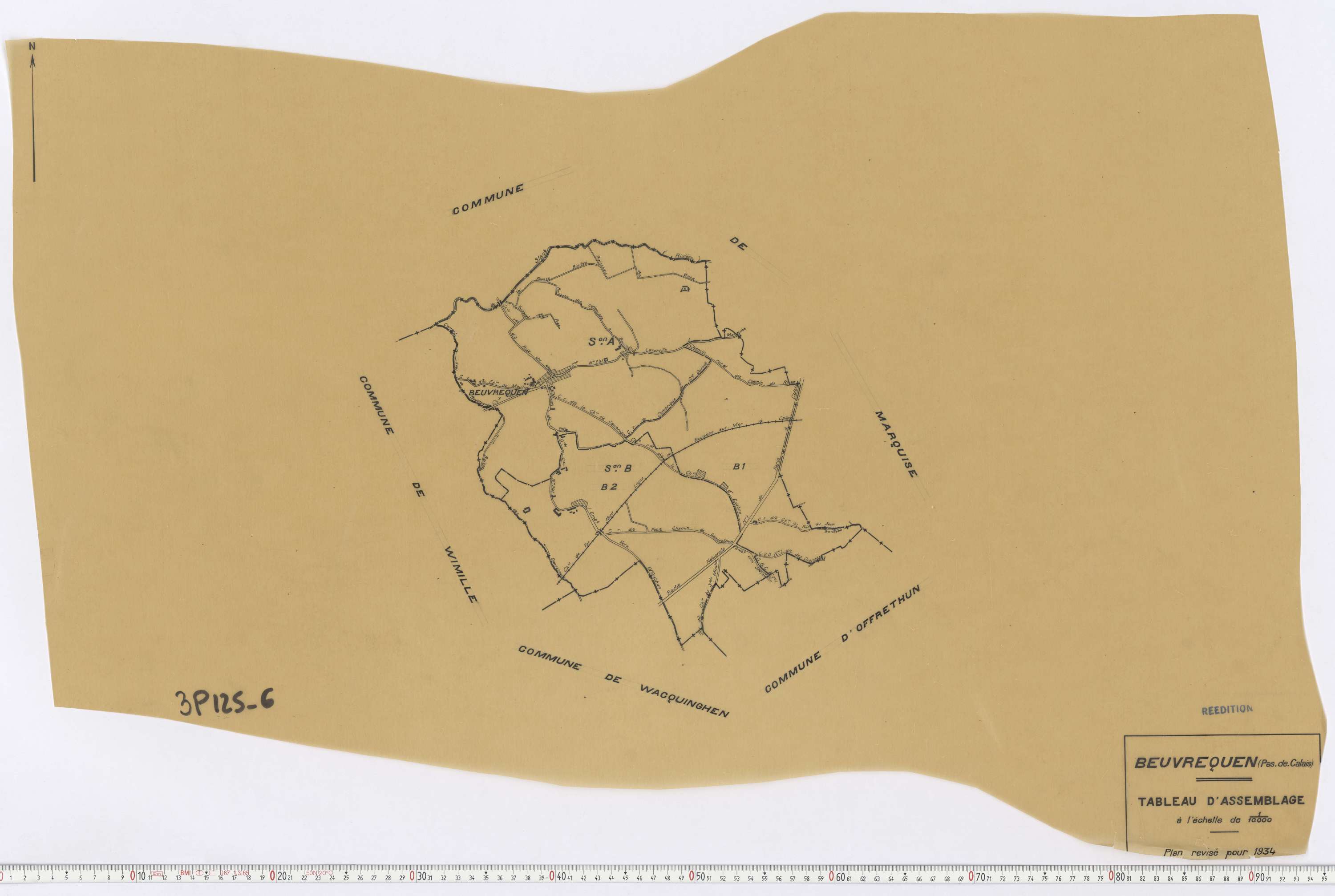Beuvrequen - Tableau d'assemblage.