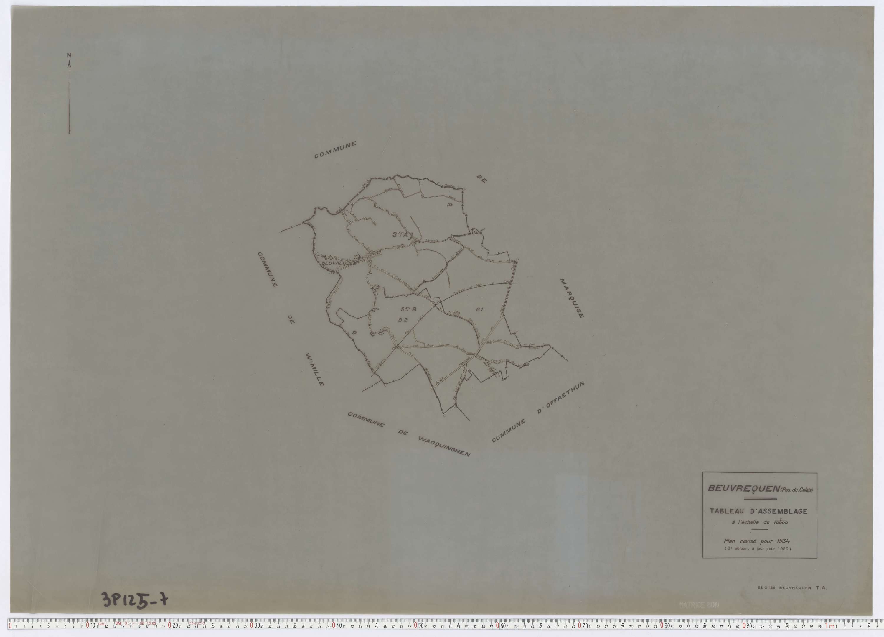 Beuvrequen - Tableau d'assemblage.