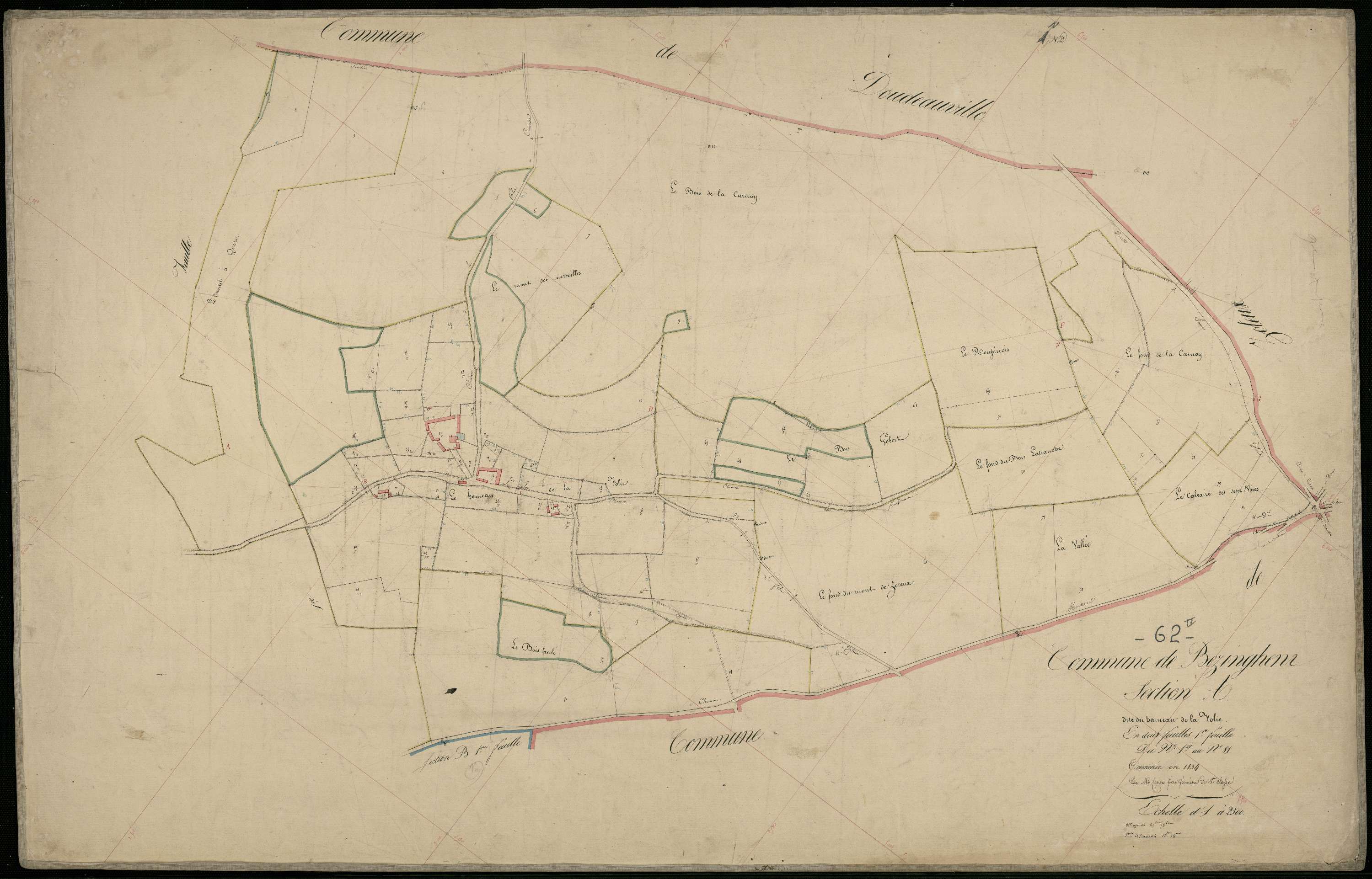 Bezinghem - Section A, 1re feuille