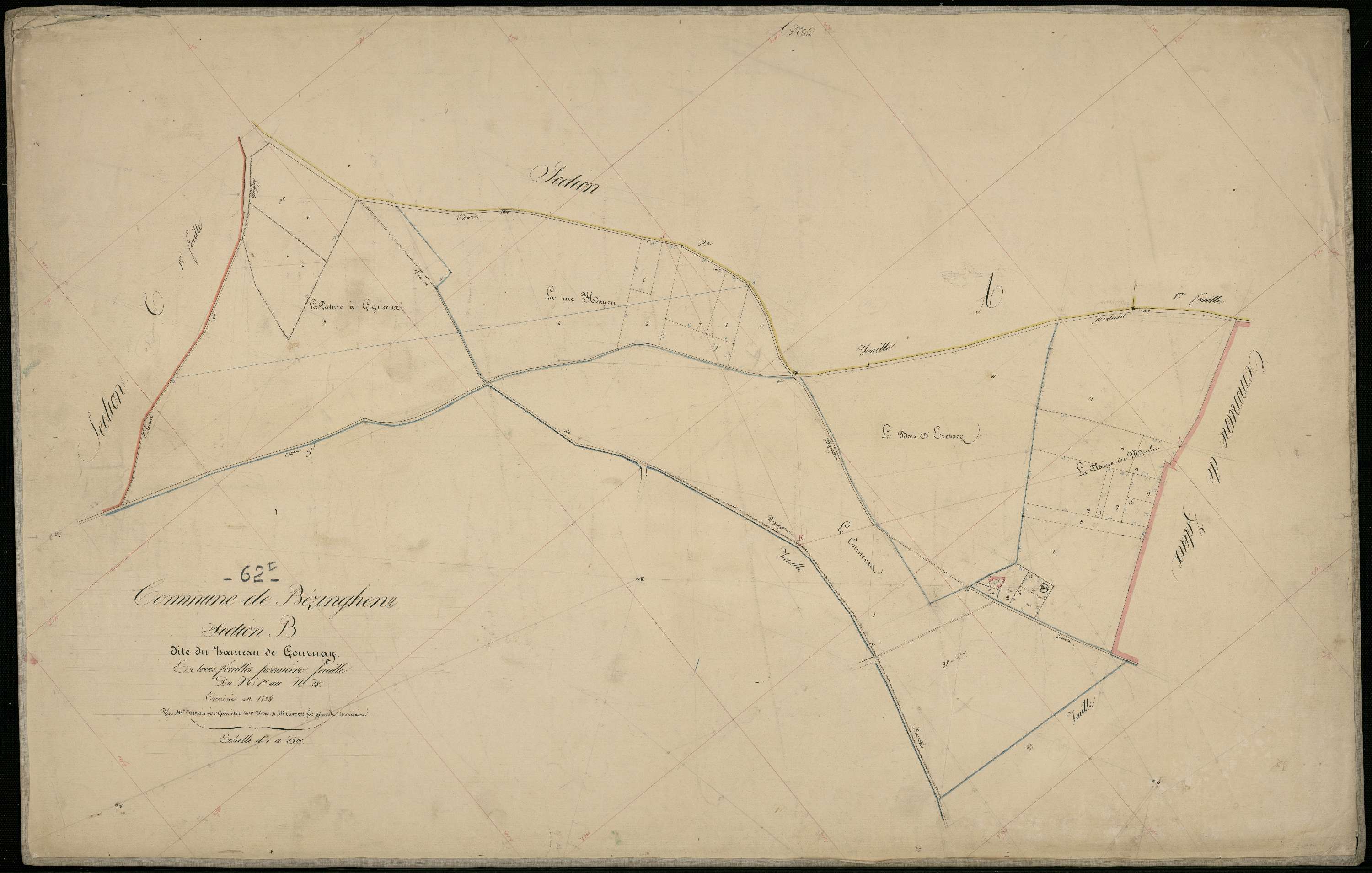 Bezinghem - Section B, 1re feuille