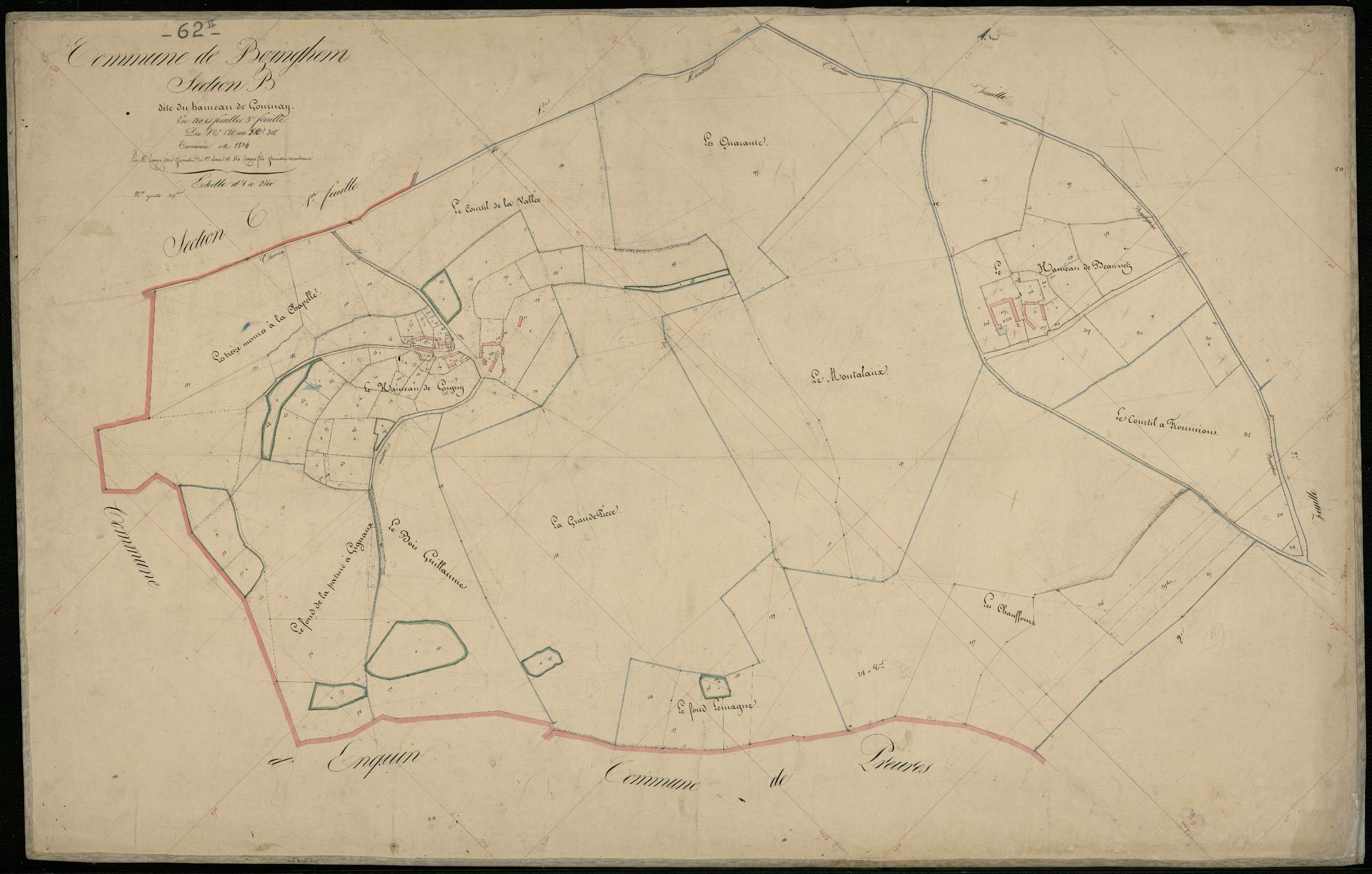 Bezinghem - Section B, 3e feuille