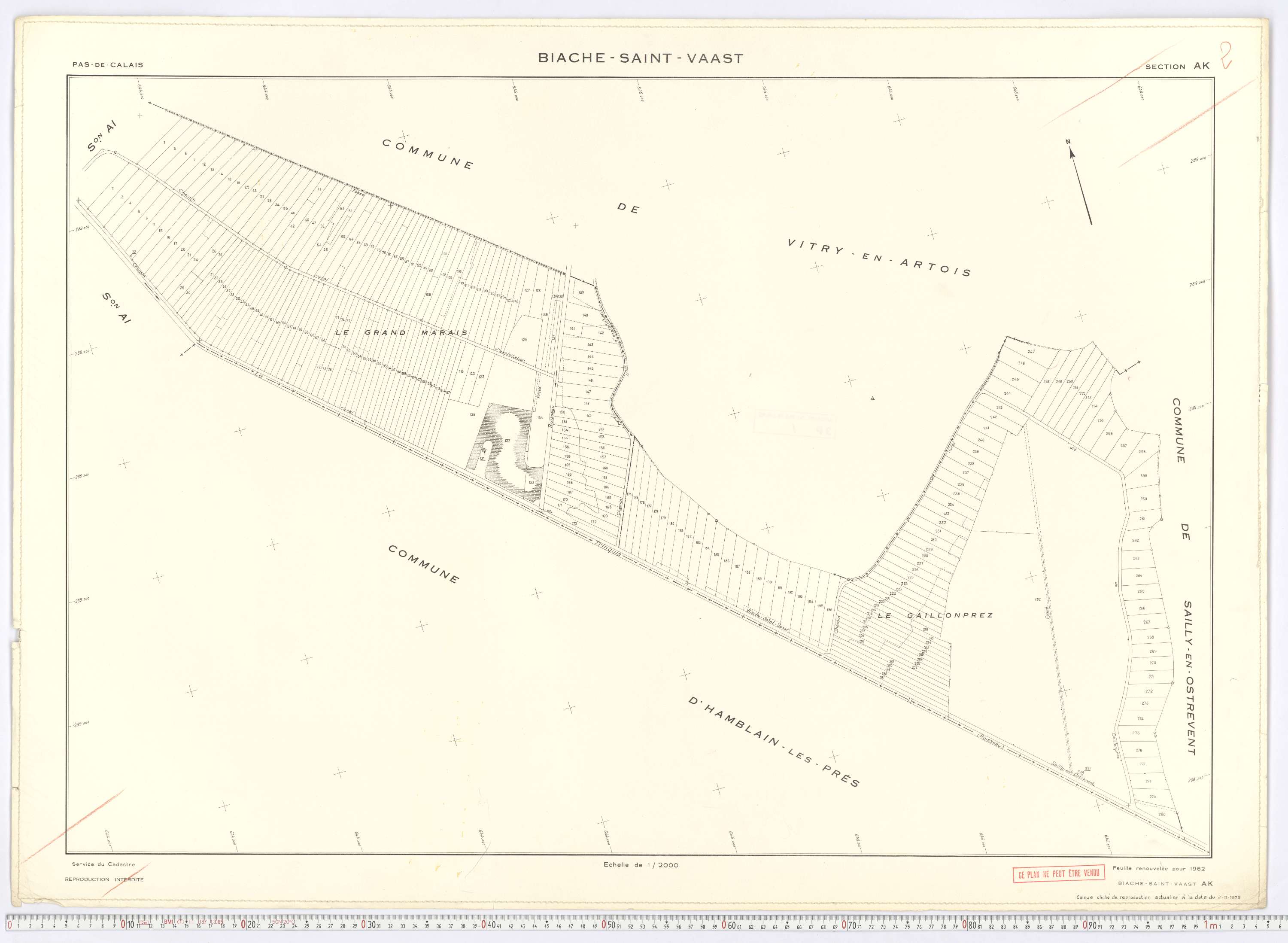 Biache-Saint-Vaast - Section AK.