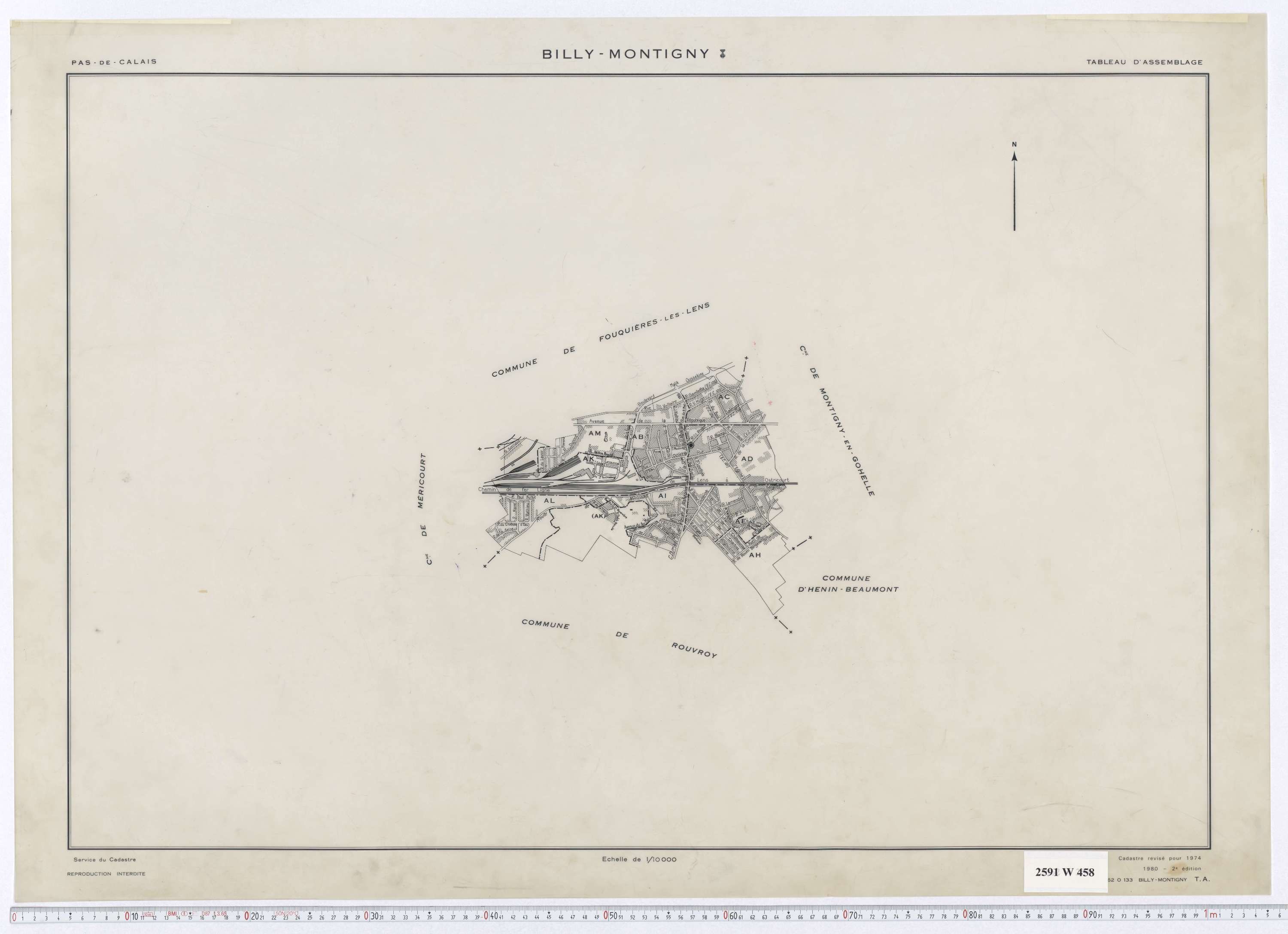 Billy-Montigny - Tableau d'assemblage.