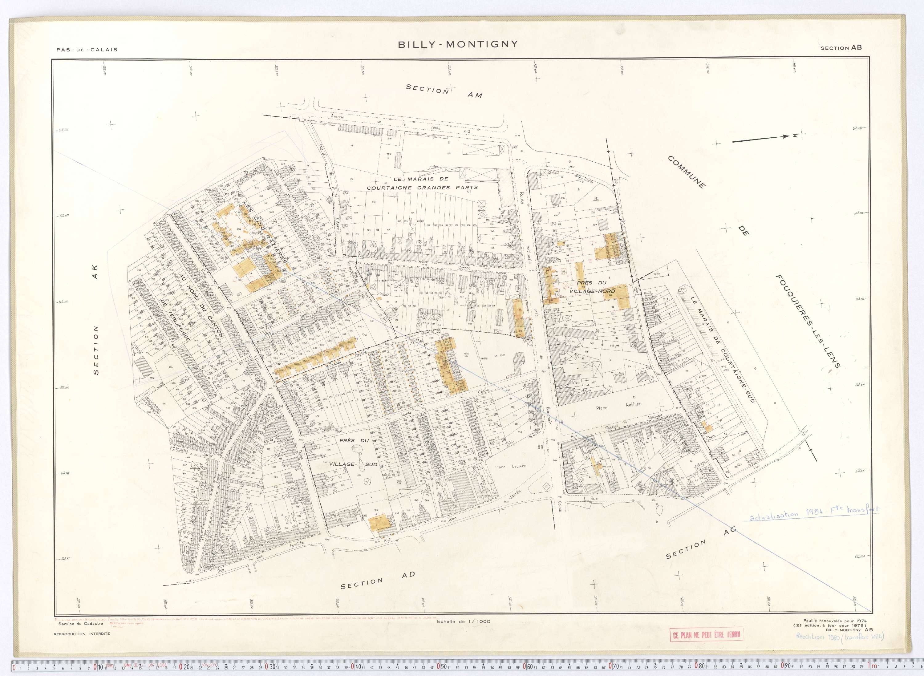 Billy-Montigny - Section AB.