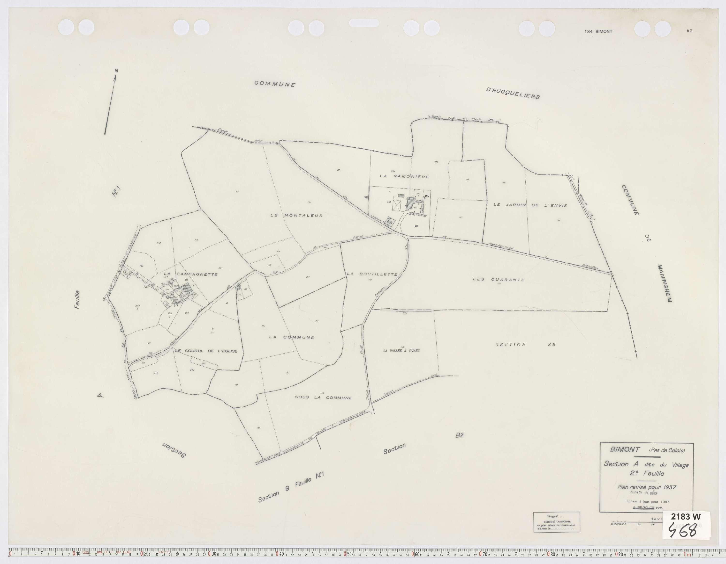 Bimont - Section A, feuille 2.
