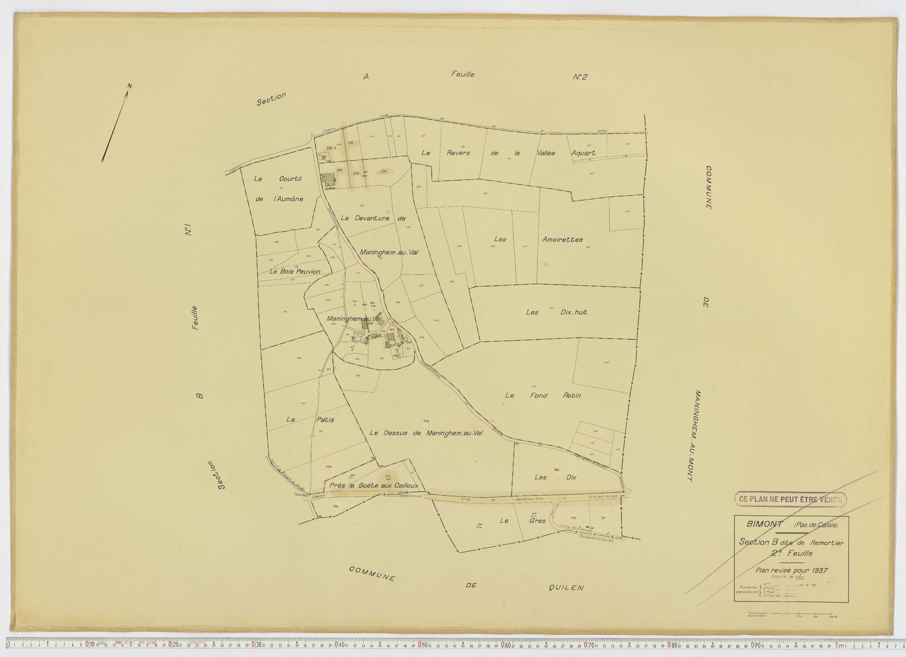 Bimont - Section B, feuille 2.