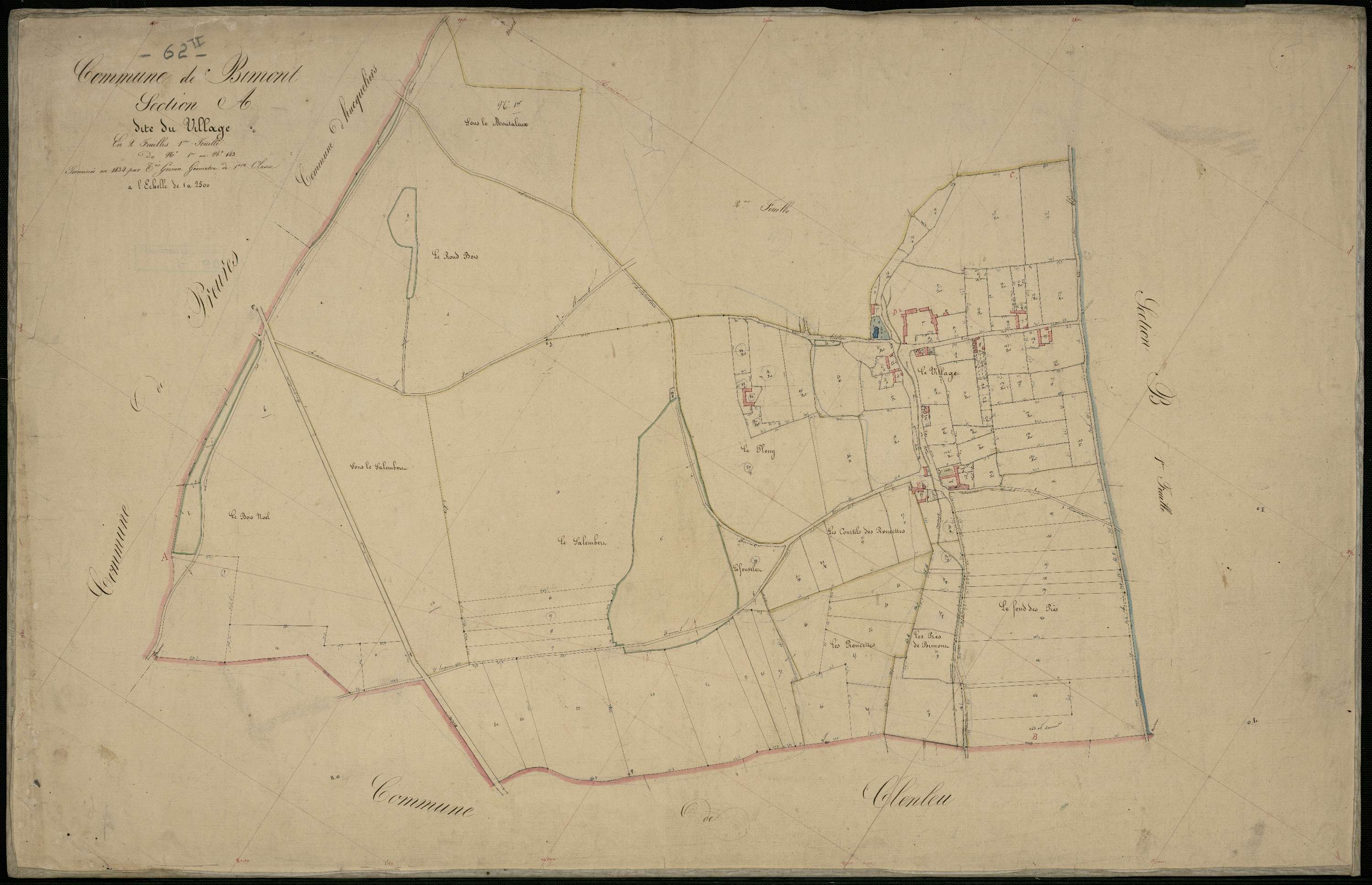 Bimont - Section A, 1re feuille