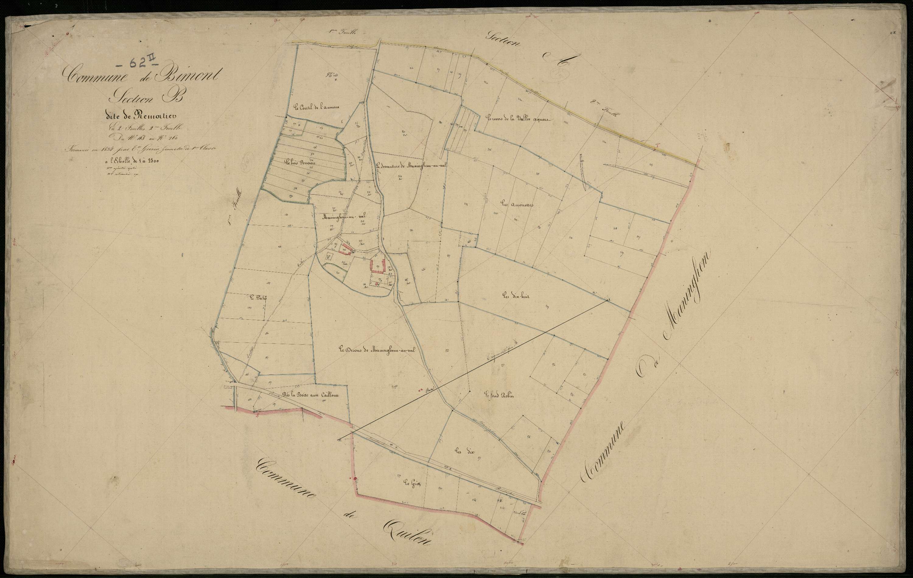 Bimont - Section B, 2e feuille