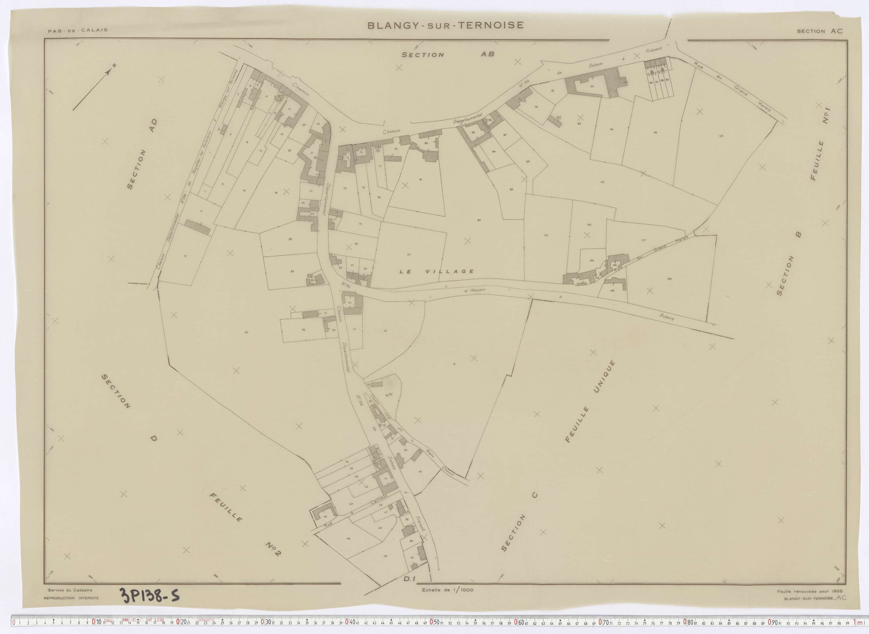 Blangy-sur-Ternoise - Section AC.