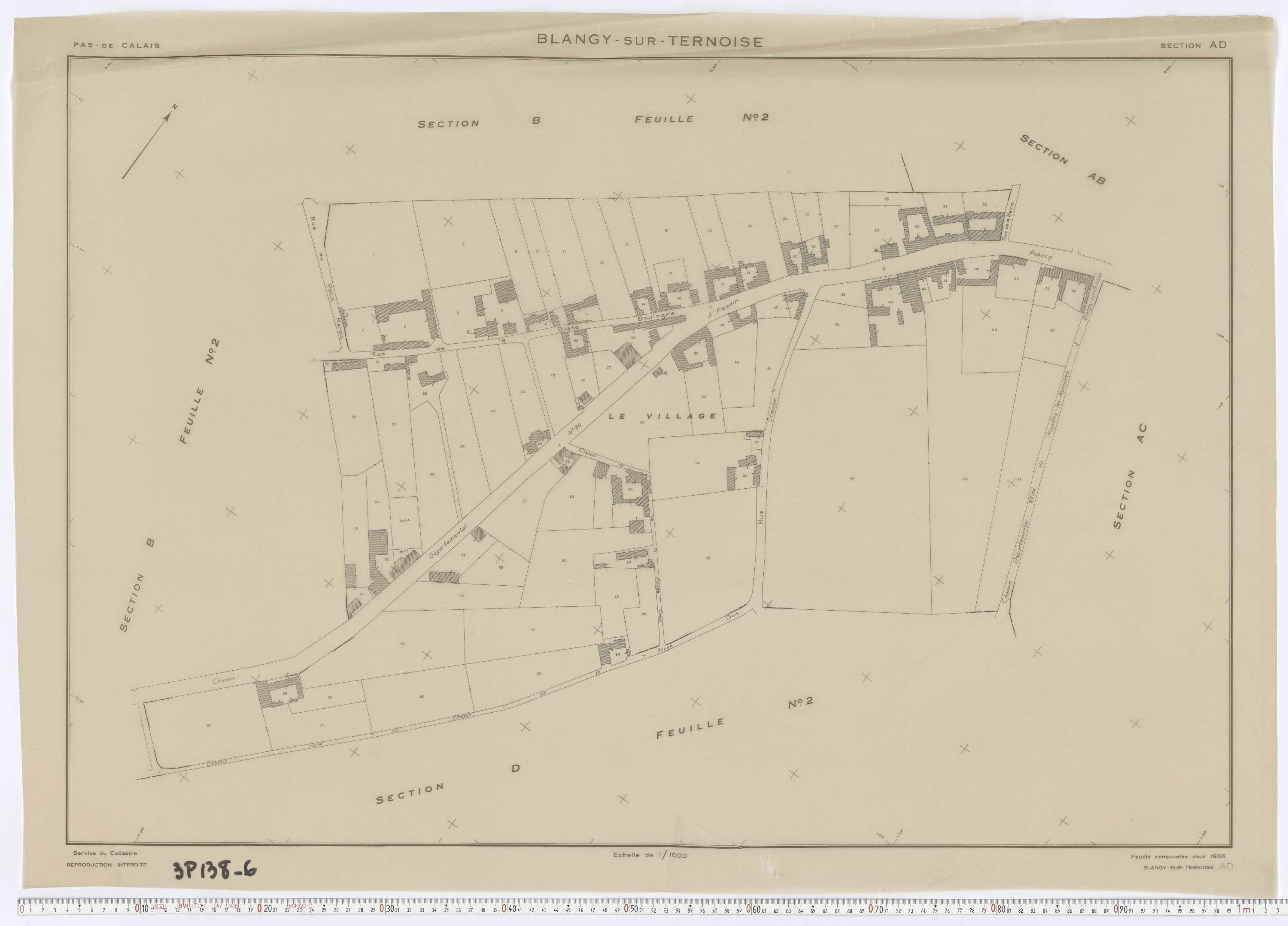 Blangy-sur-Ternoise - Section AD.