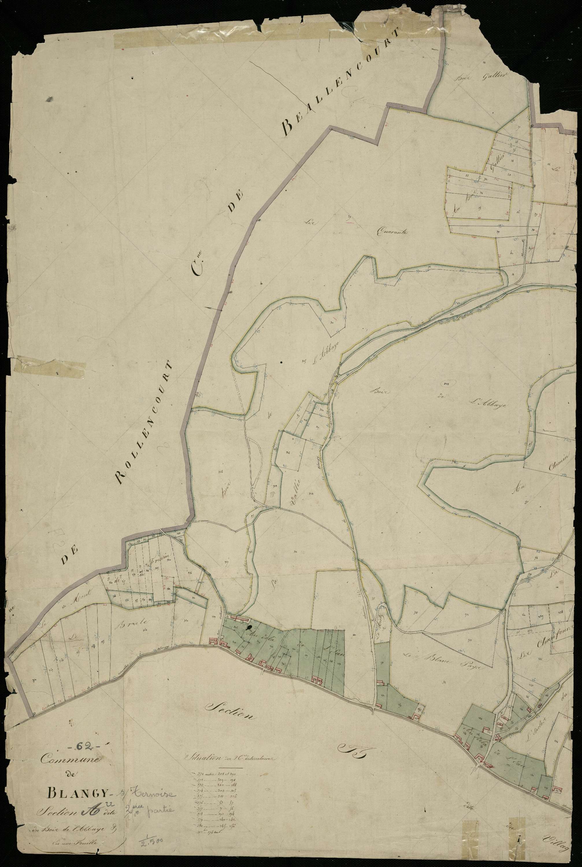 Blangy-sur-Ternoise - Section A, 2e feuille