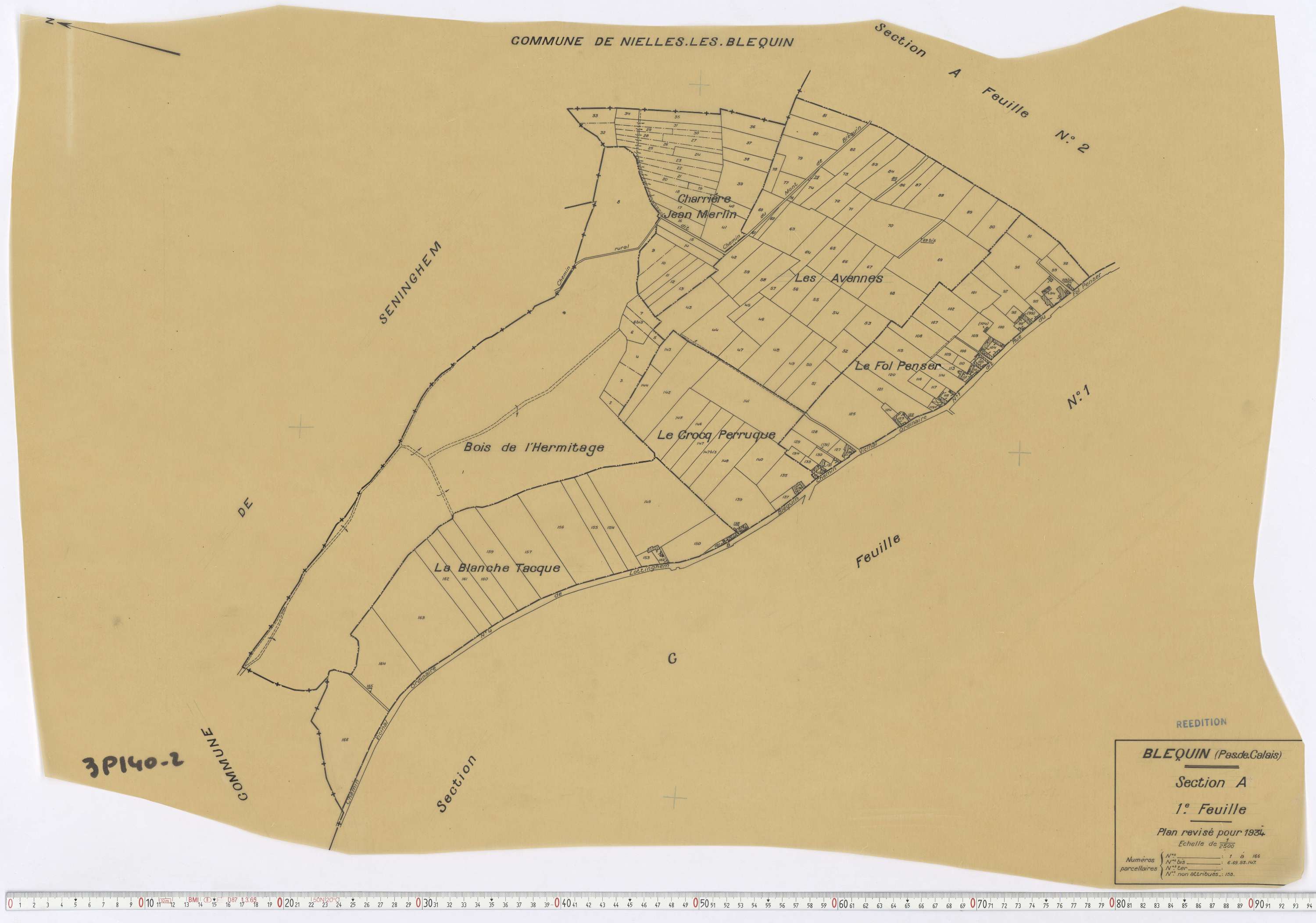 Bléquin - Section A, feuille 1.