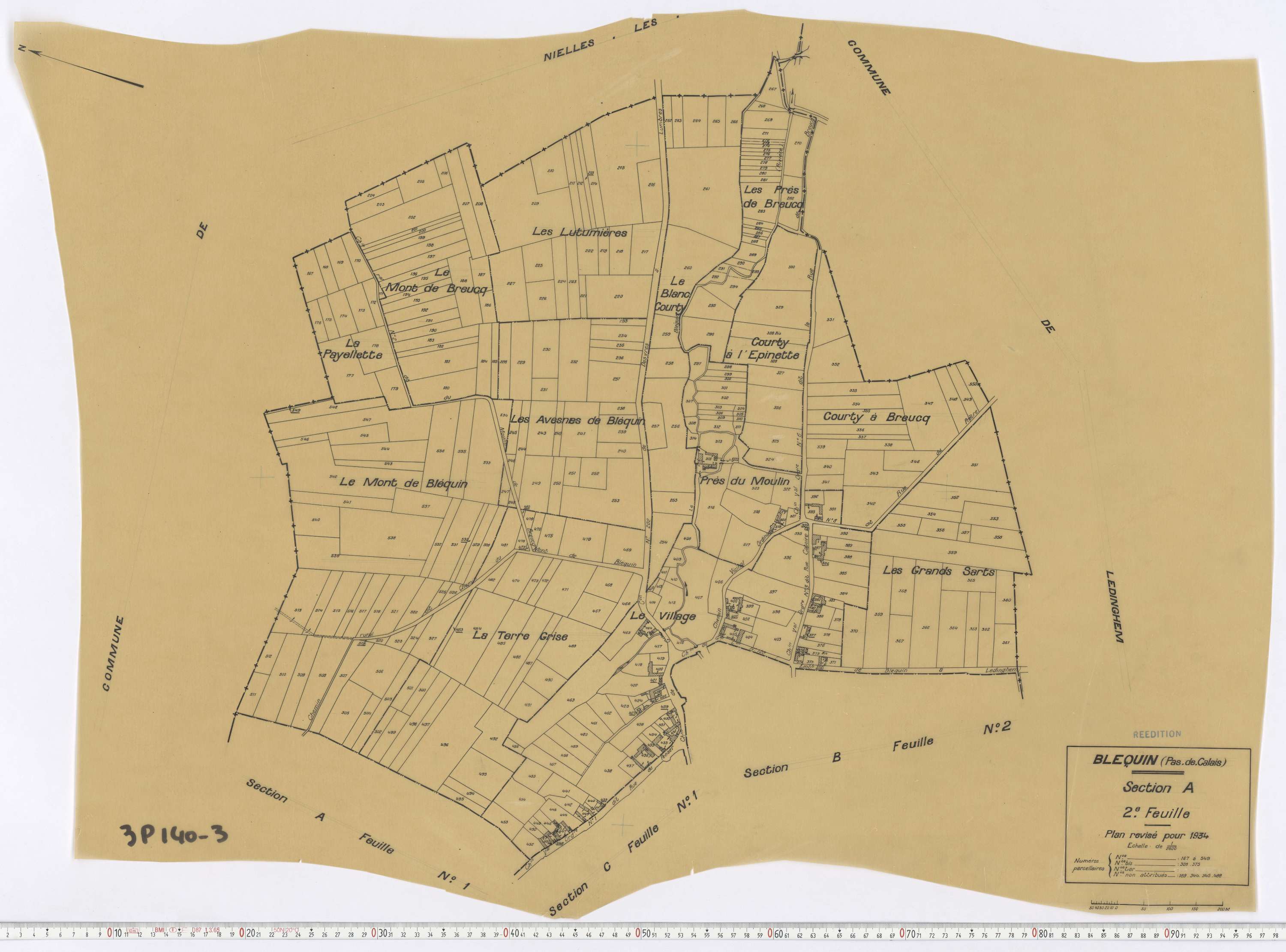 Bléquin - Section A, feuille 2.