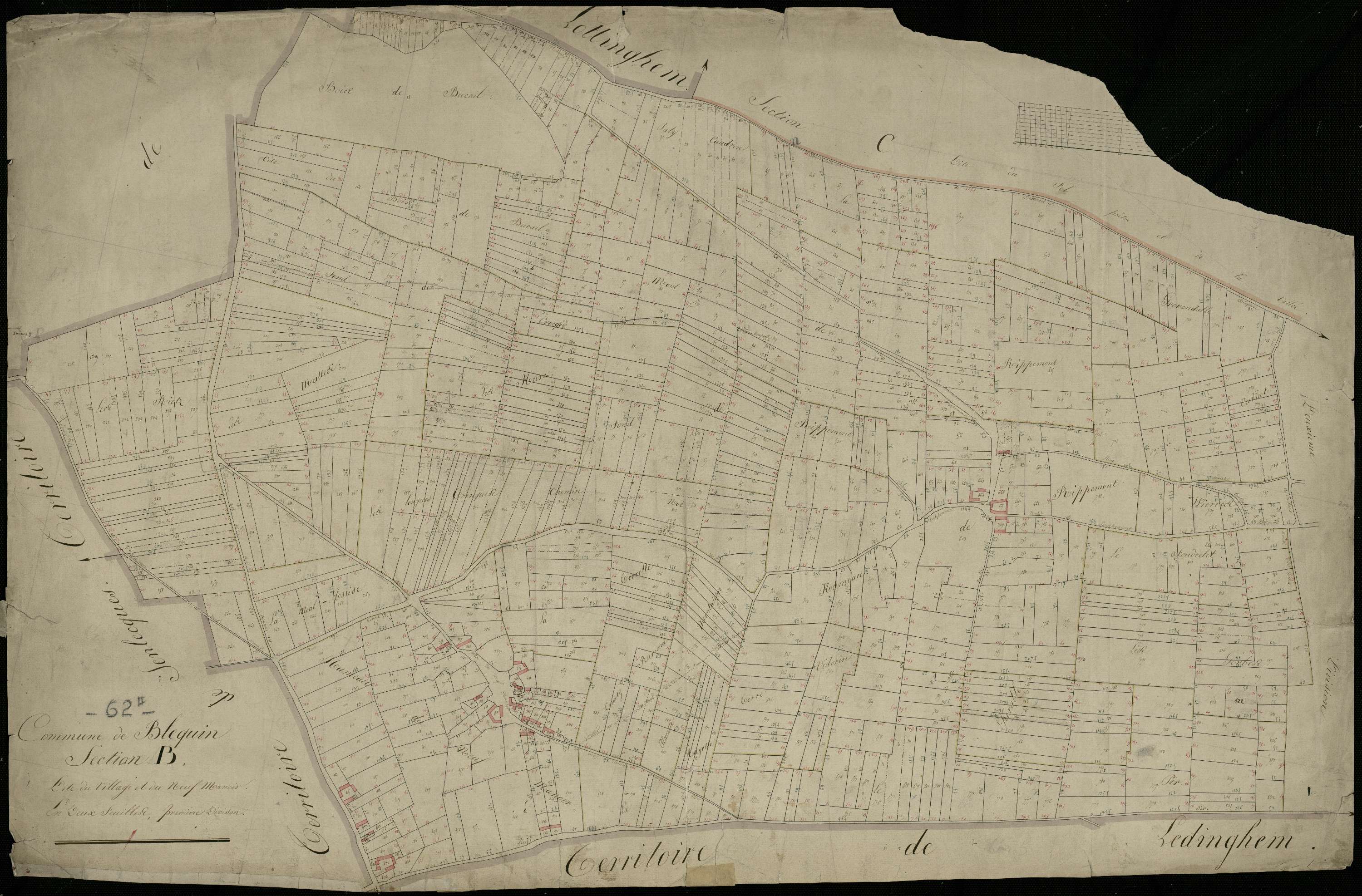Bléquin - Section B, 1re feuille