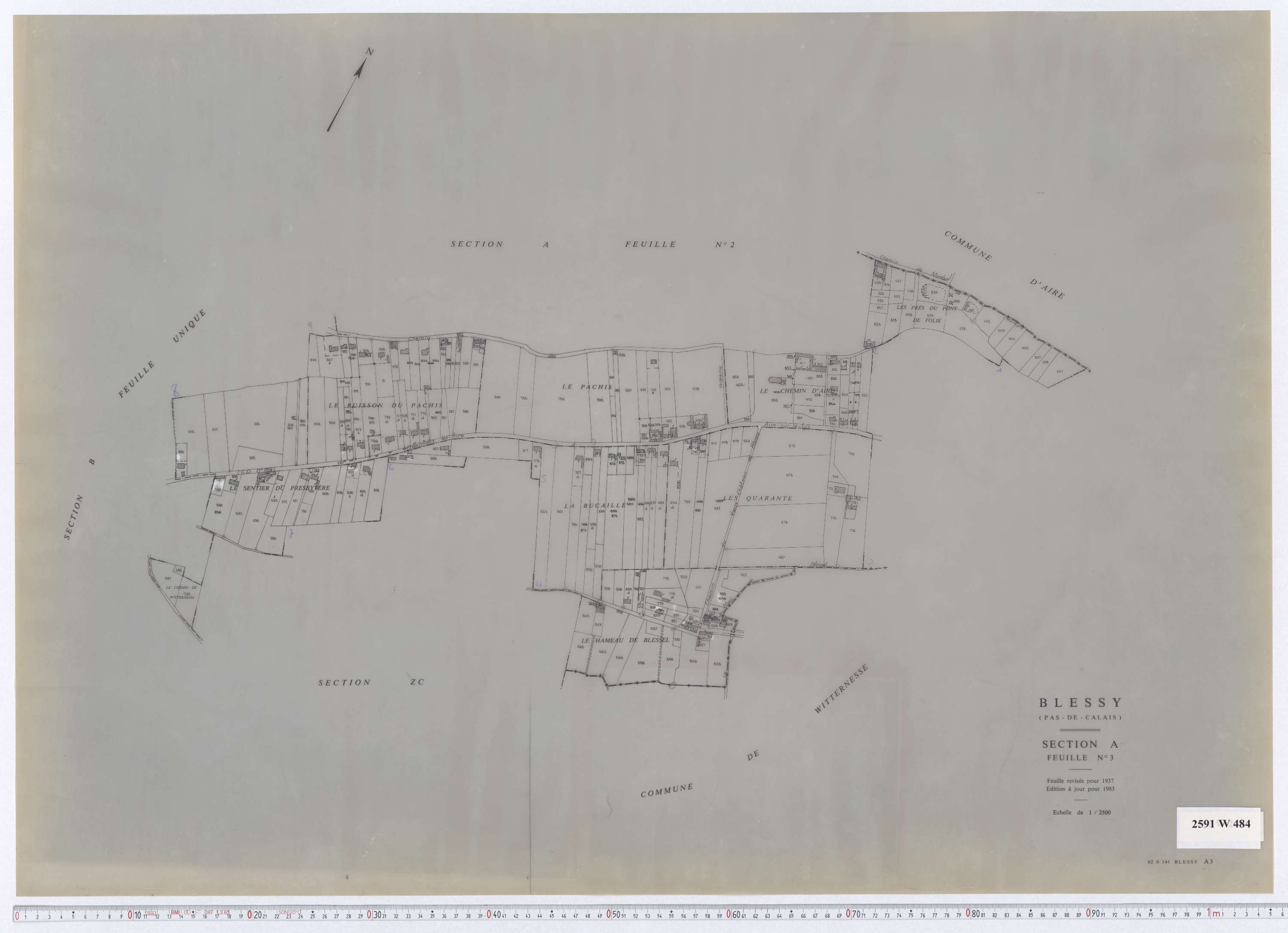 Blessy - Section A, feuille 3.