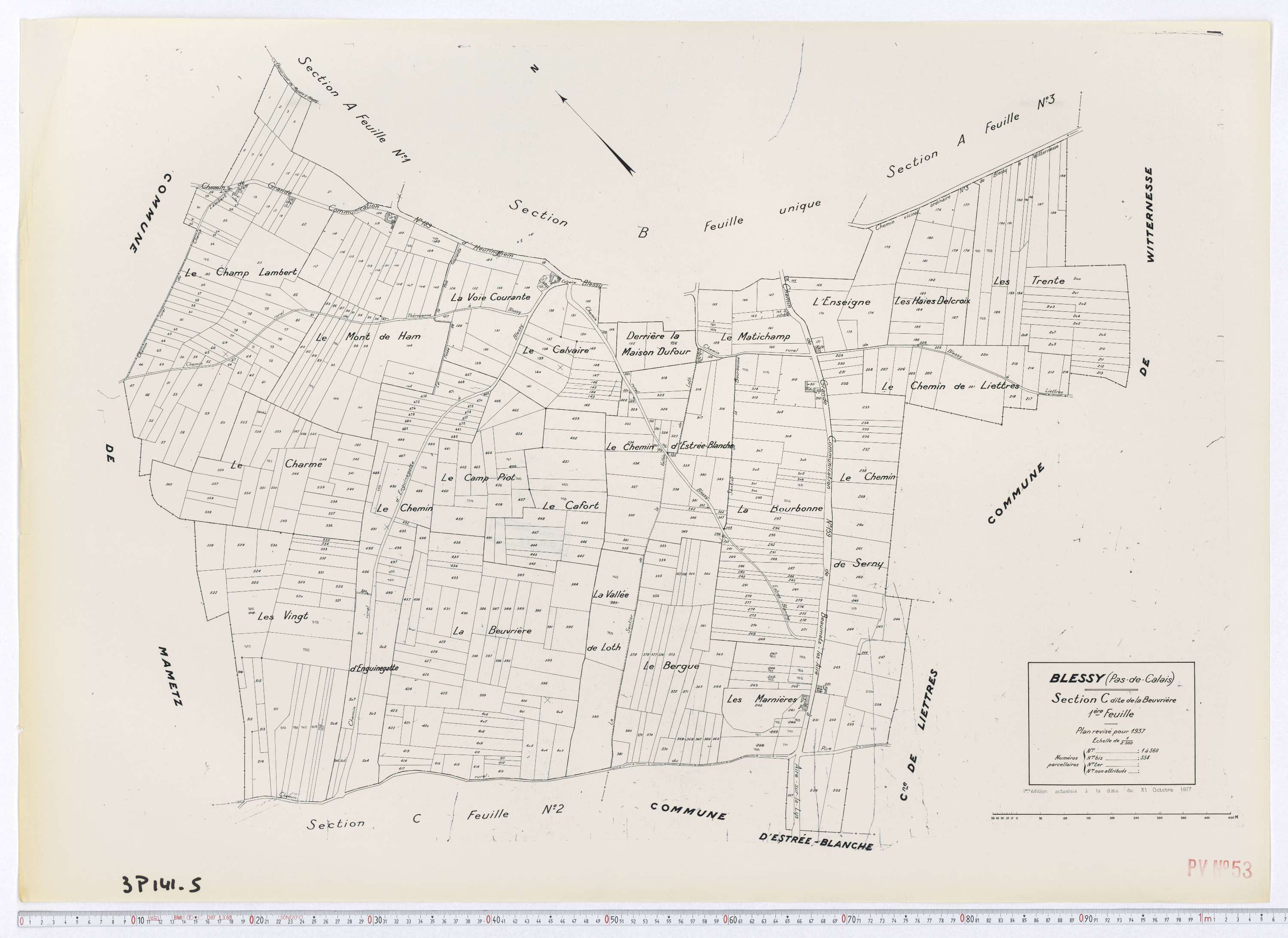 Blessy - Section C, feuille 1.