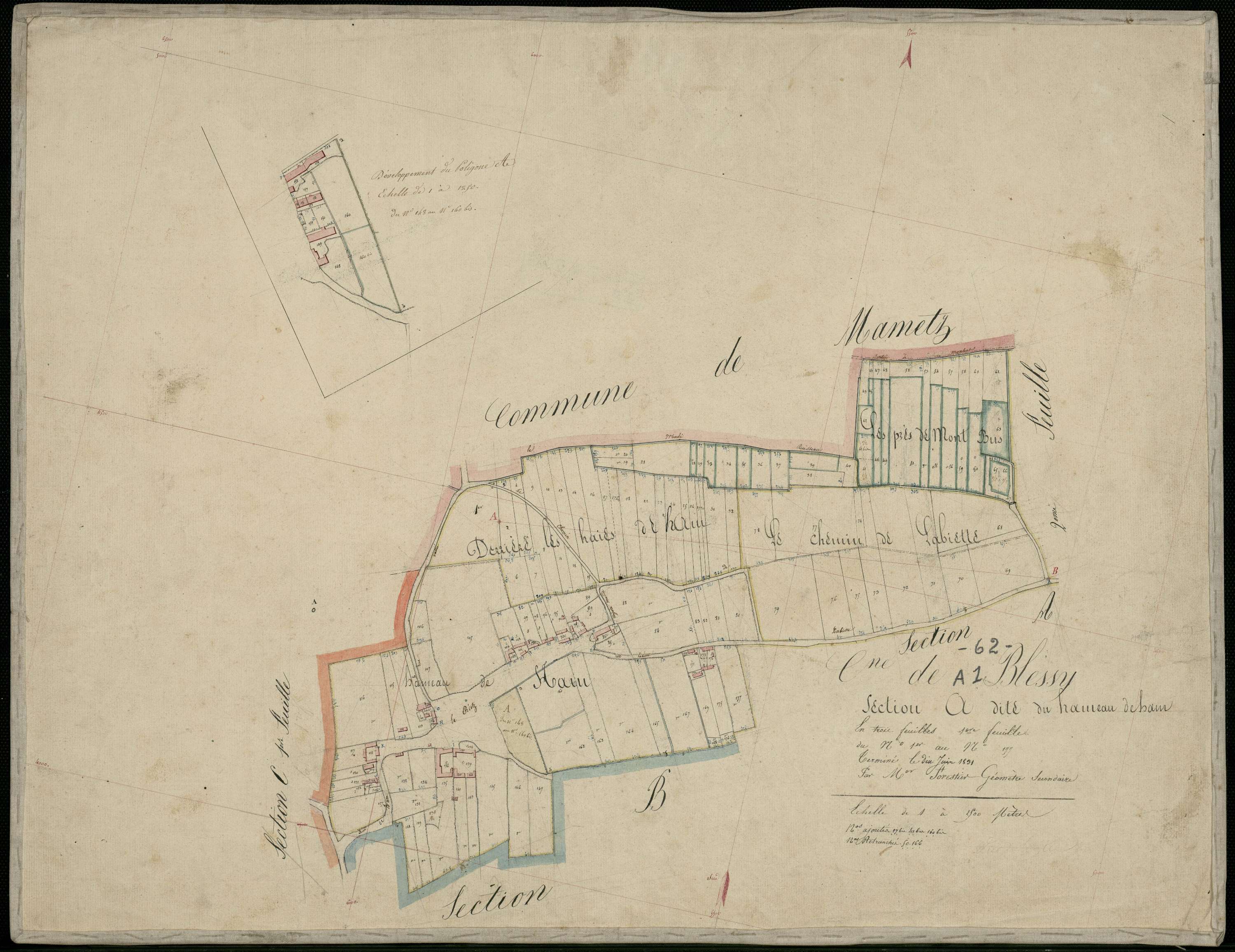 Blessy - Section A, 1re feuille