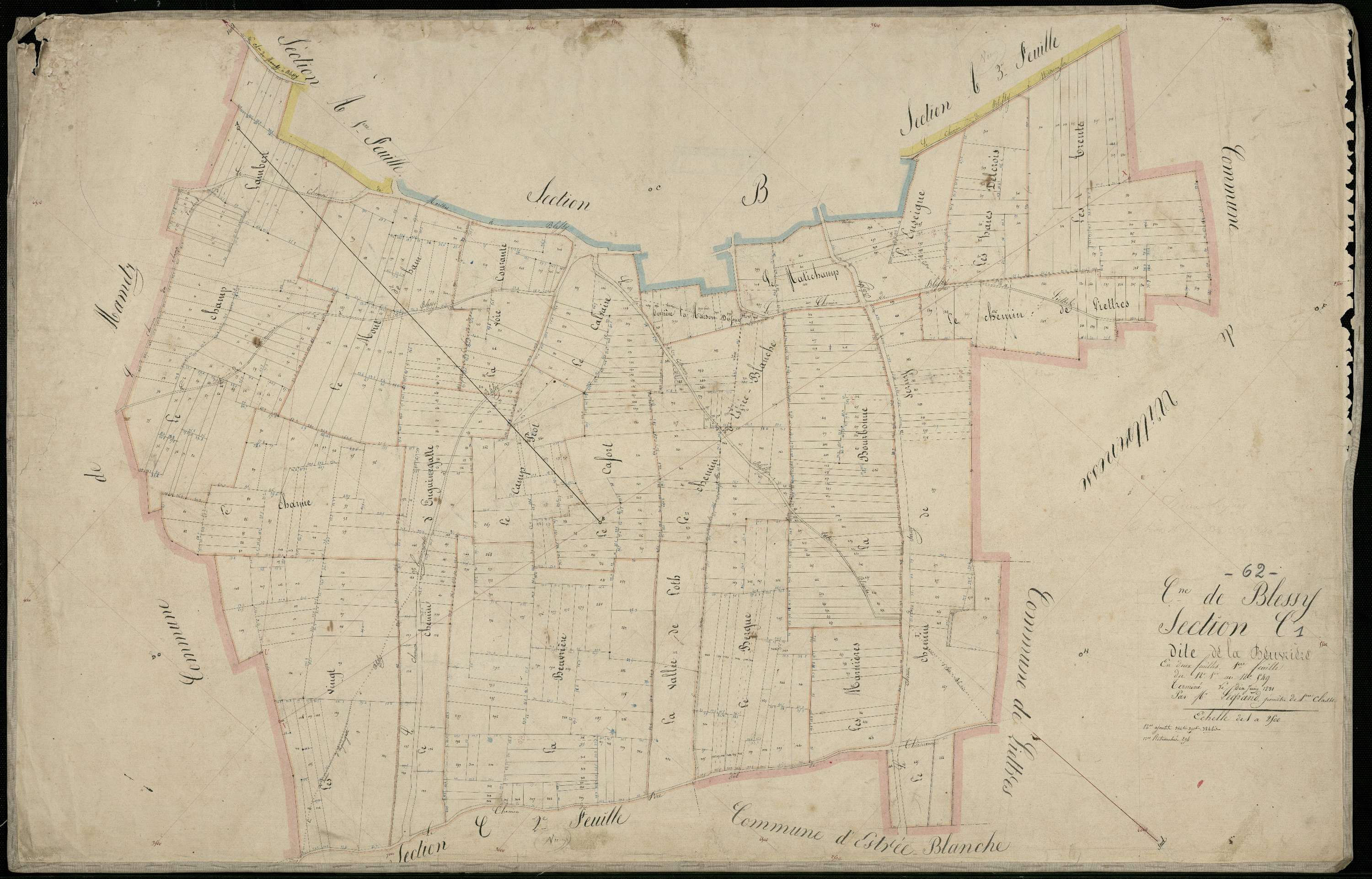 Blessy - Section C, 1re feuille