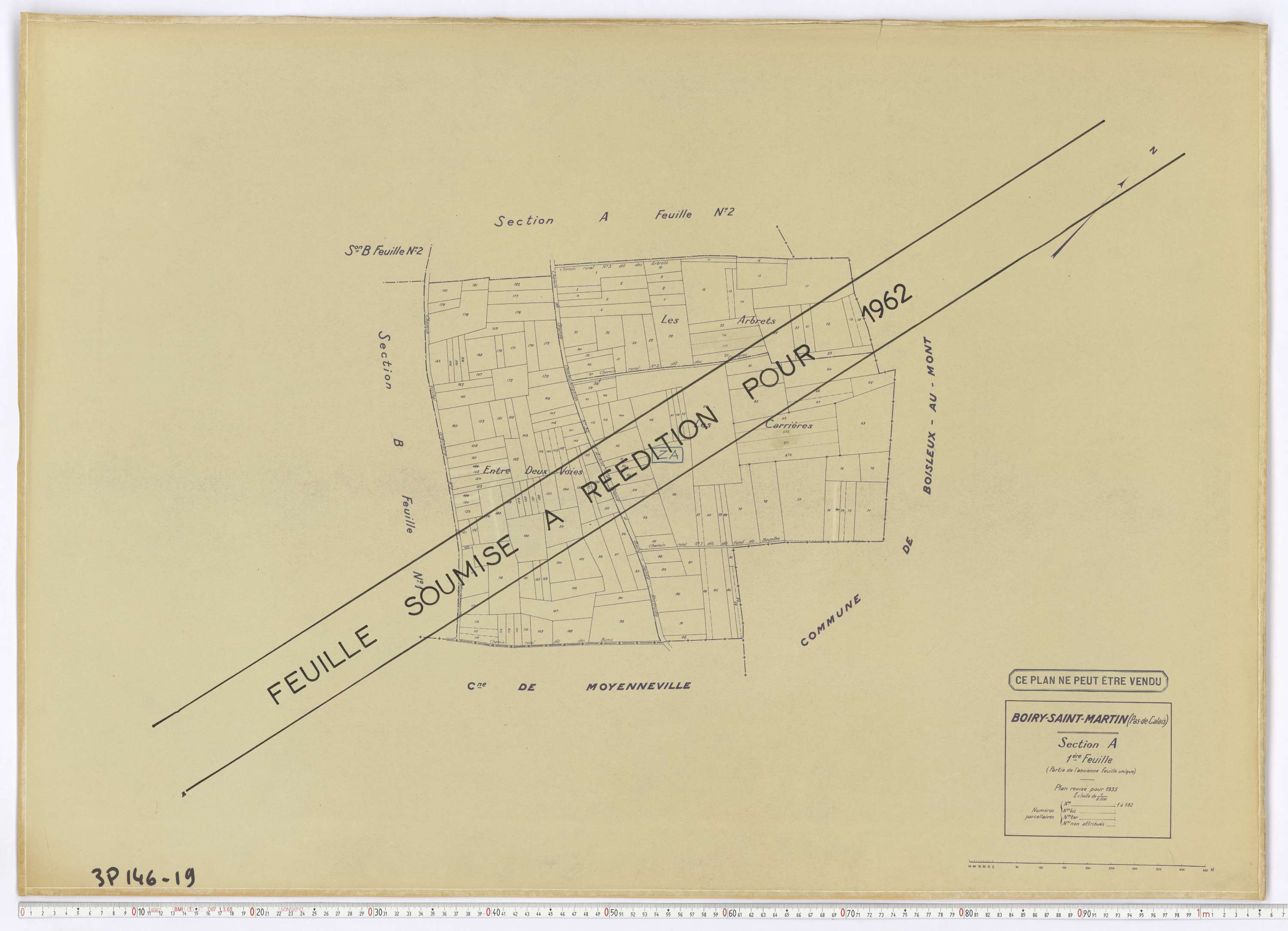 Boiry-Saint-Martin - Section A, feuille 1.