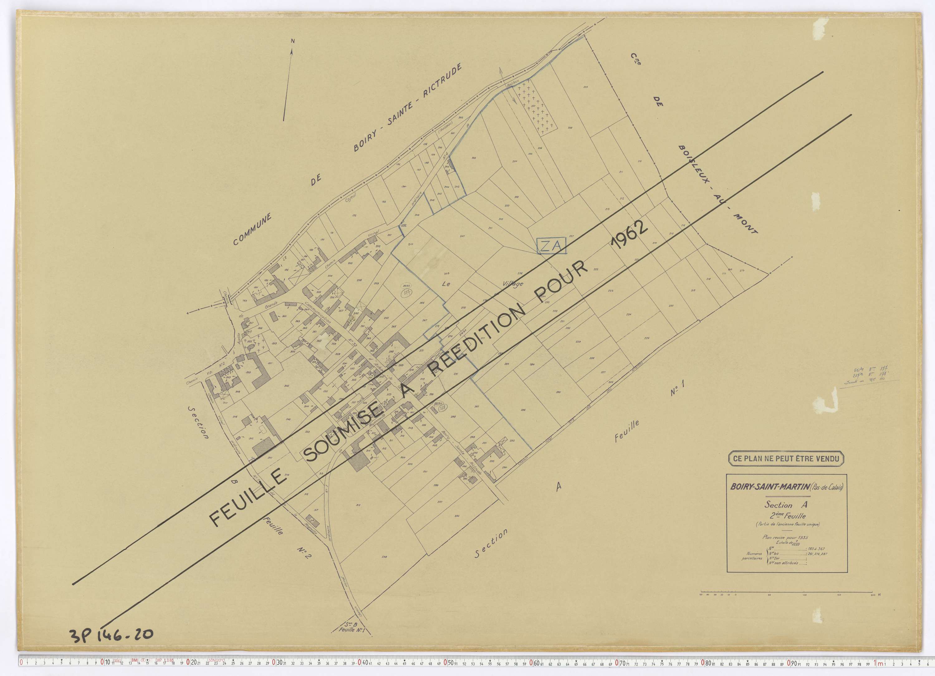 Boiry-Saint-Martin - Section A, feuille 2.