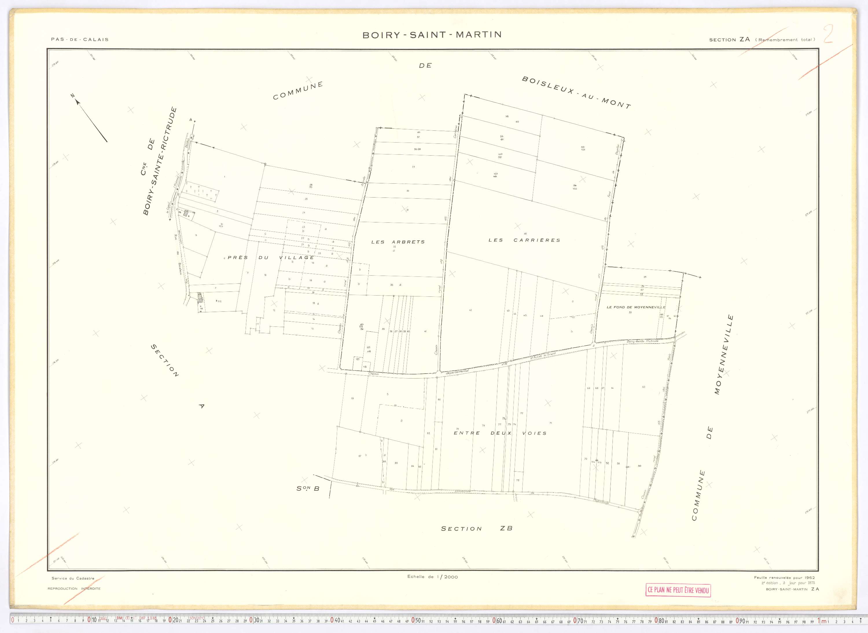 Boiry-Saint-Martin - Section ZA.
