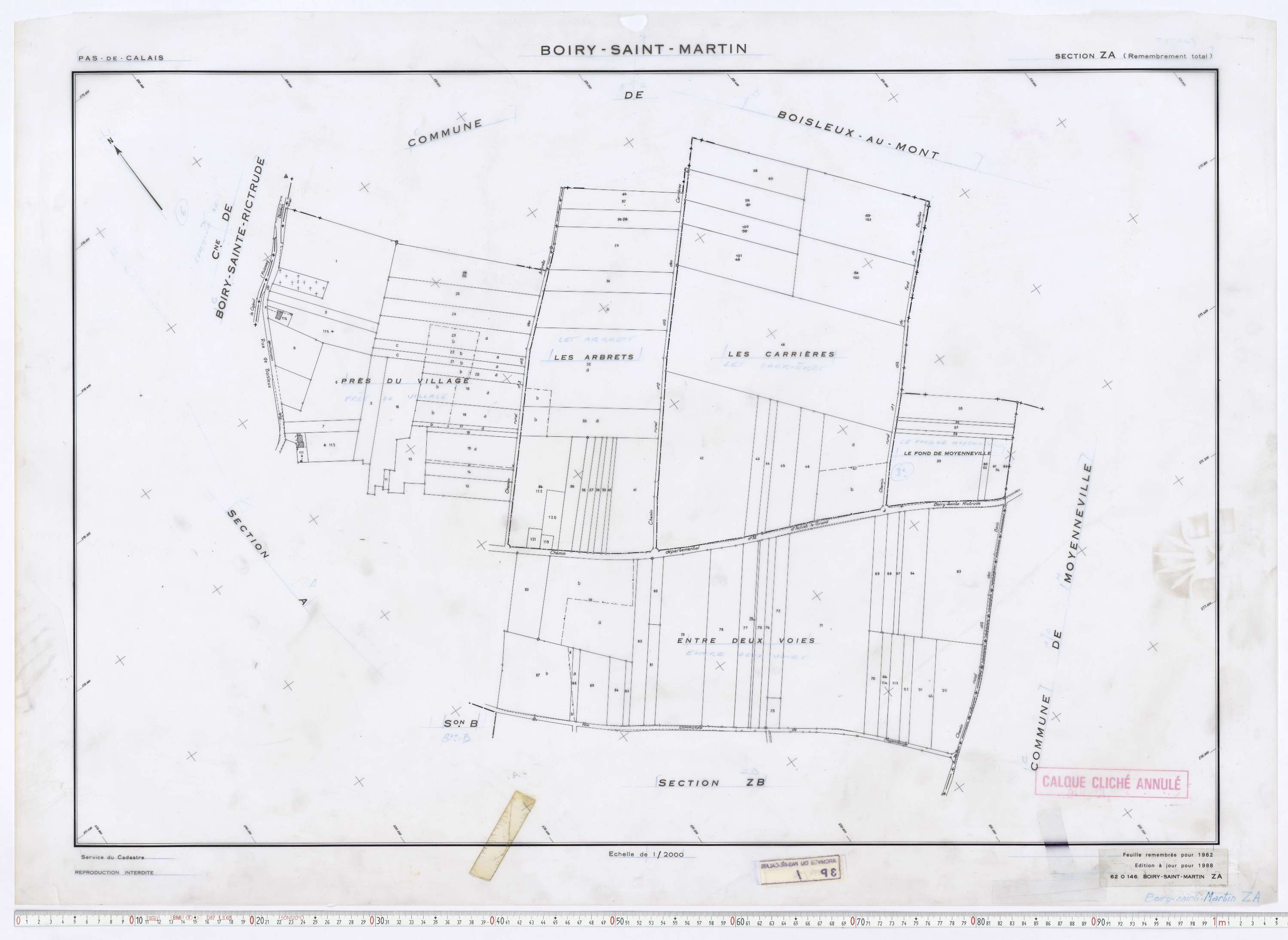 Boiry-Saint-Martin - Section ZA.