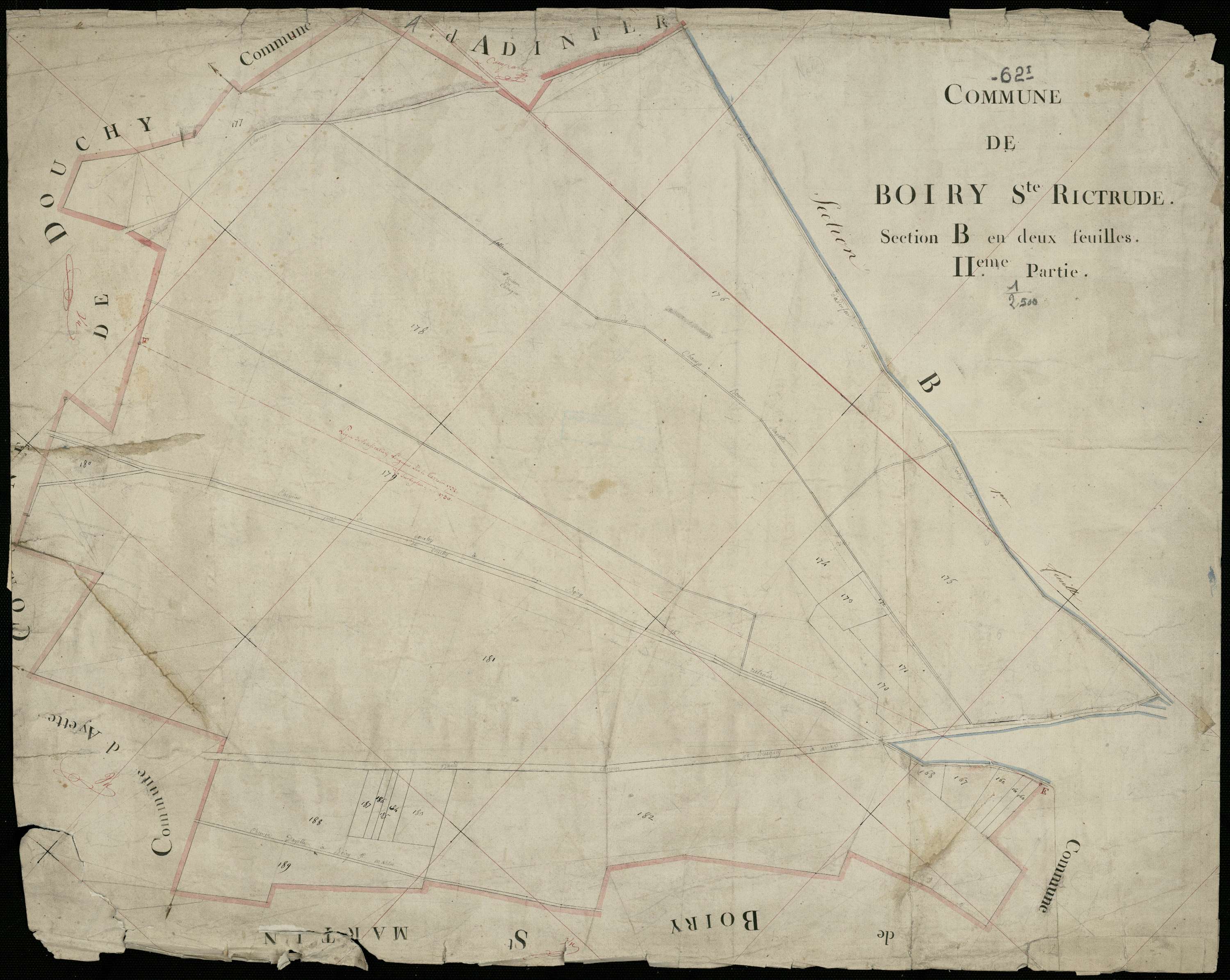Boiry-Sainte-Rictrude - Section B, 2e feuille