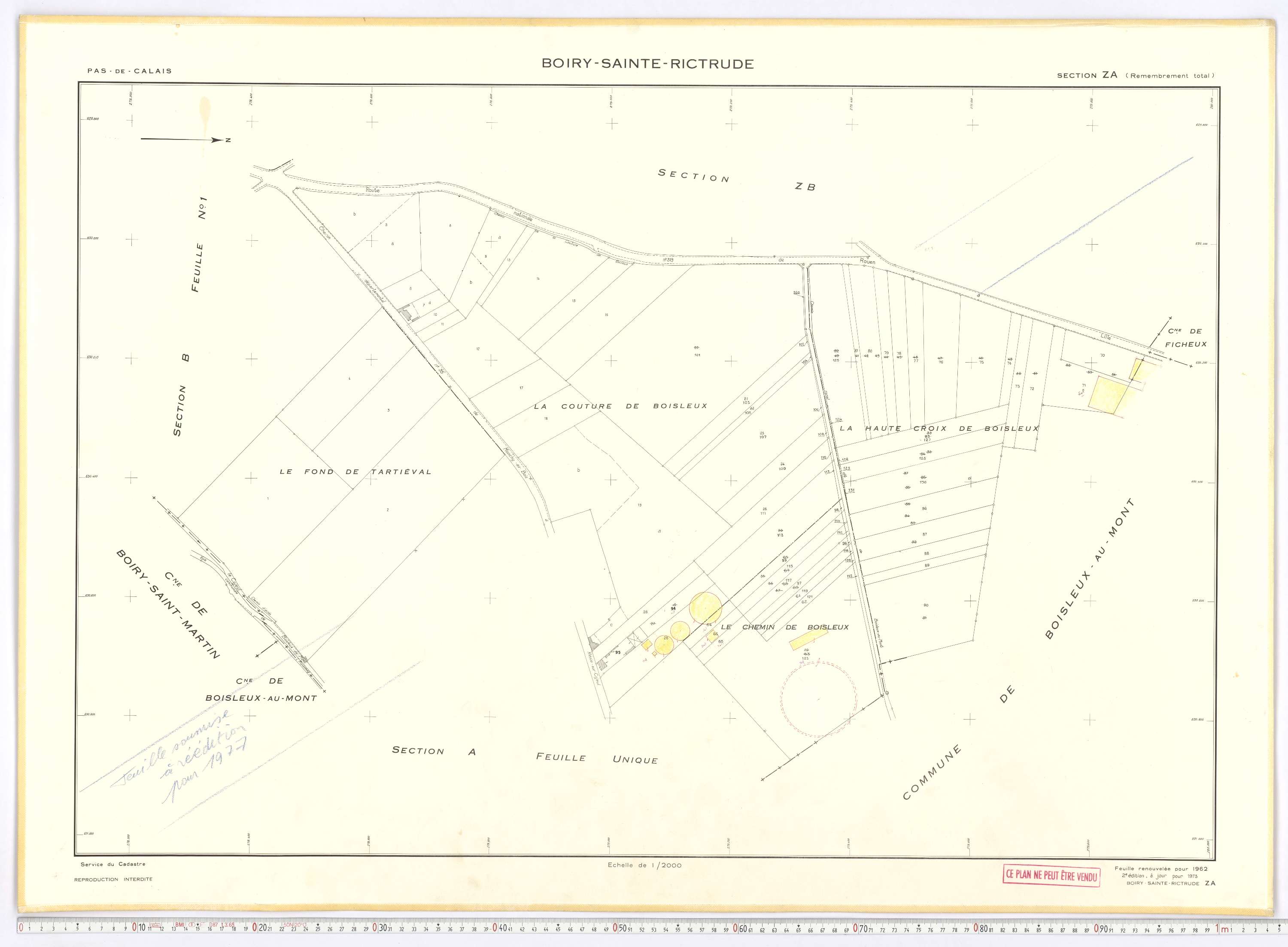Boiry-Sainte-Rictrude - Section ZA.
