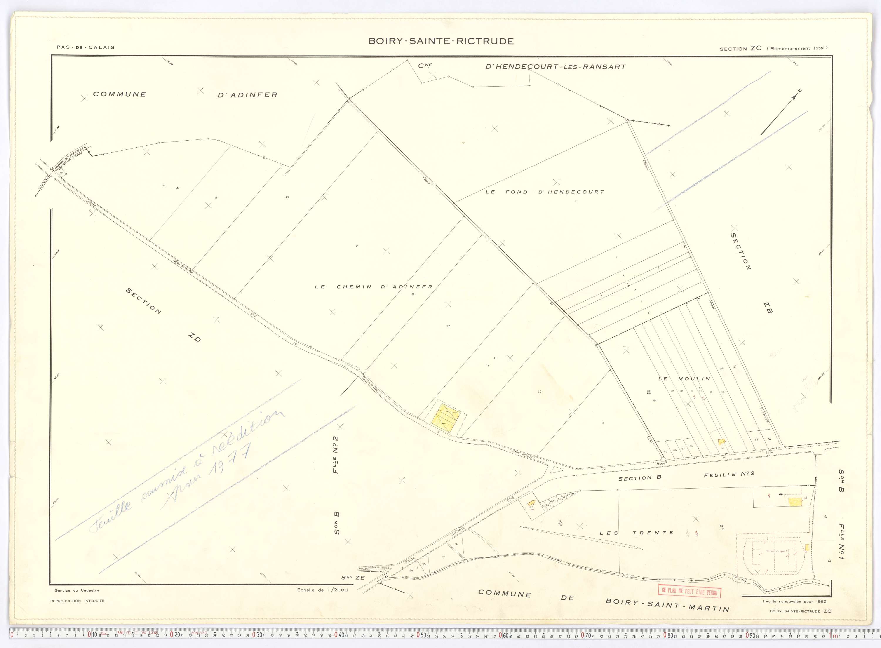 Boiry-Sainte-Rictrude - Section ZC.