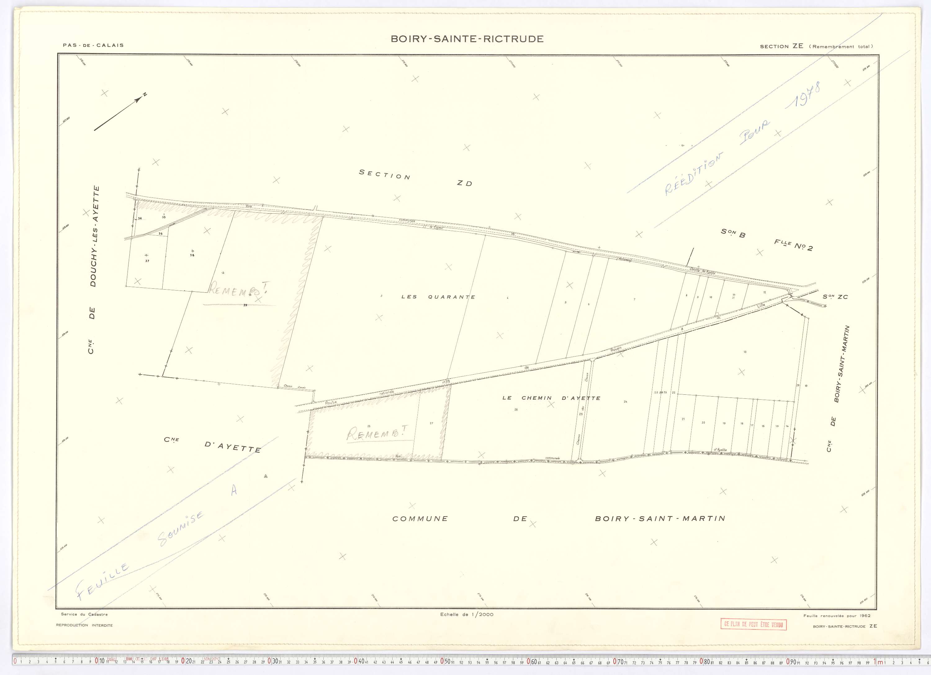 Boiry-Sainte-Rictrude - Section ZE.
