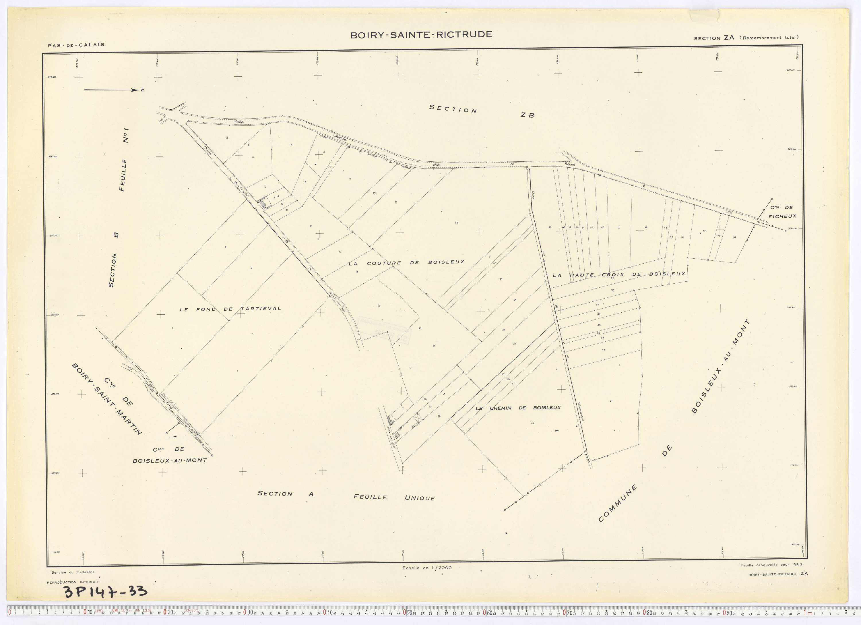 Boiry-Sainte-Rictrude - Section ZA.