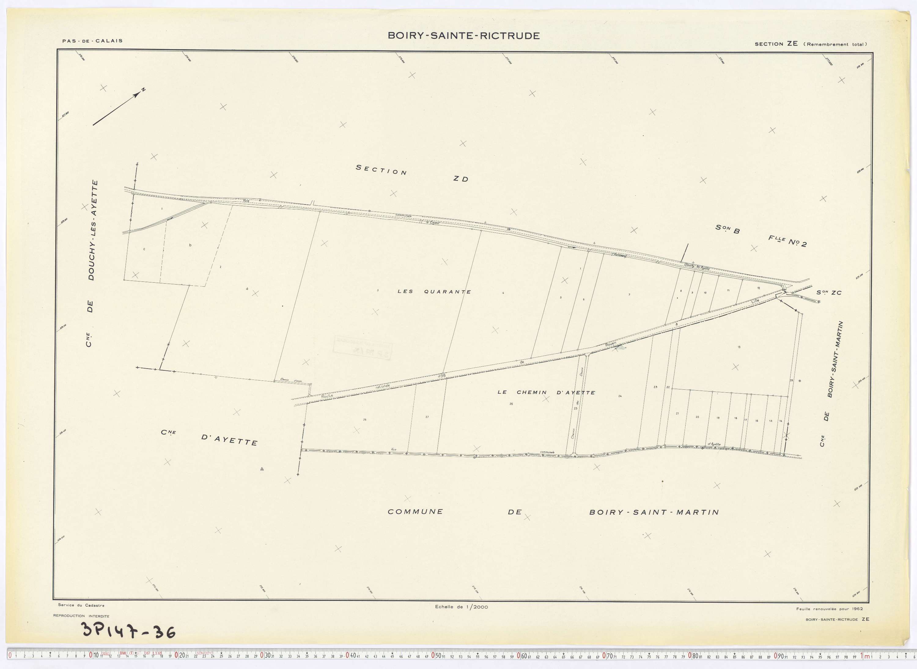 Boiry-Sainte-Rictrude - Section ZE.